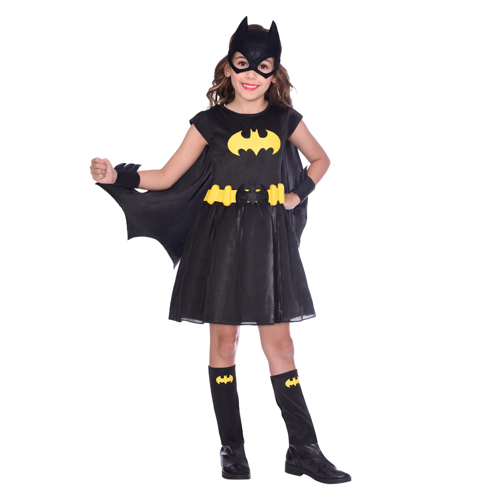 Official Kids Superhero Dark Knight Batman Classic Batgirl Fancy Dress