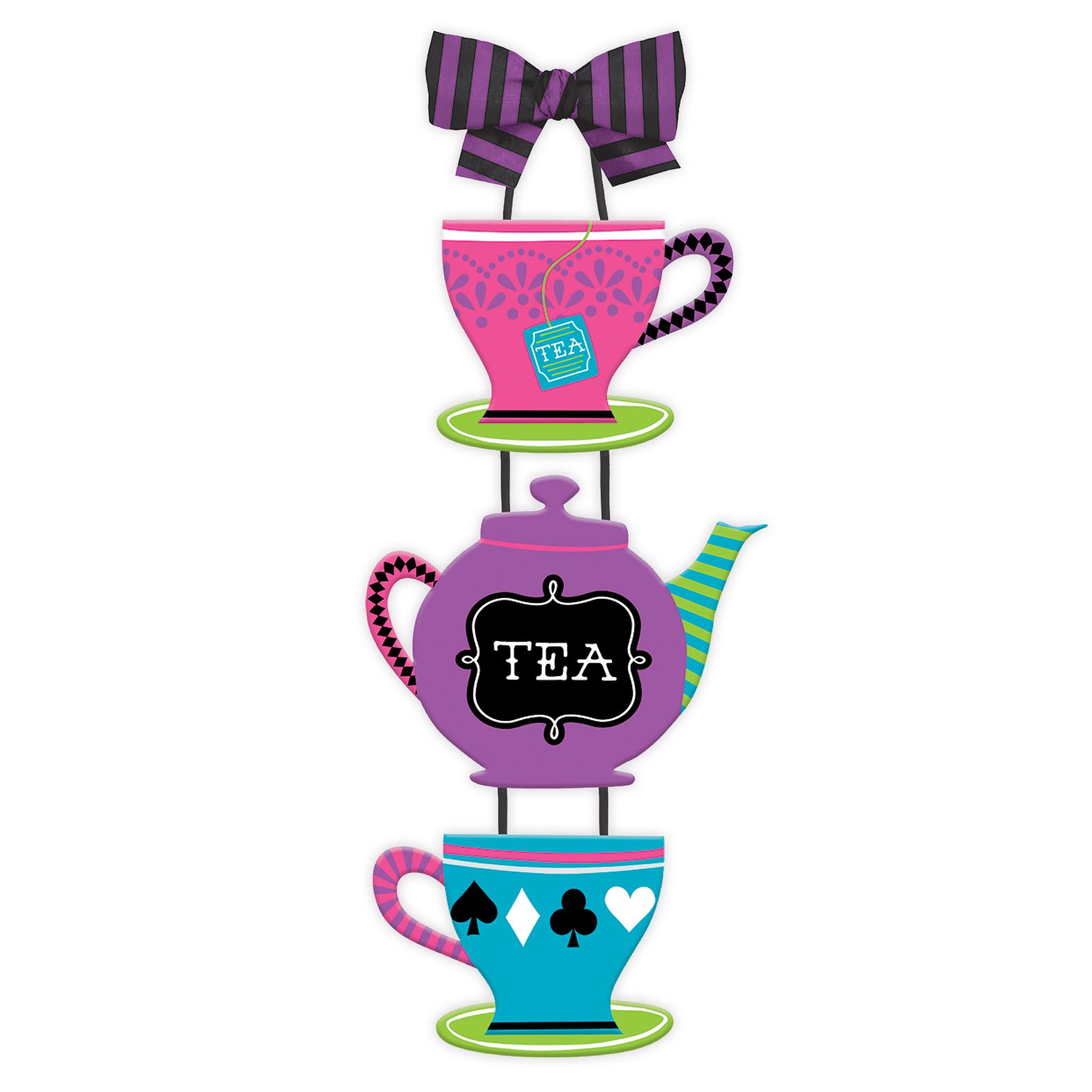 Mad Tea Party Clock Sign 36cm