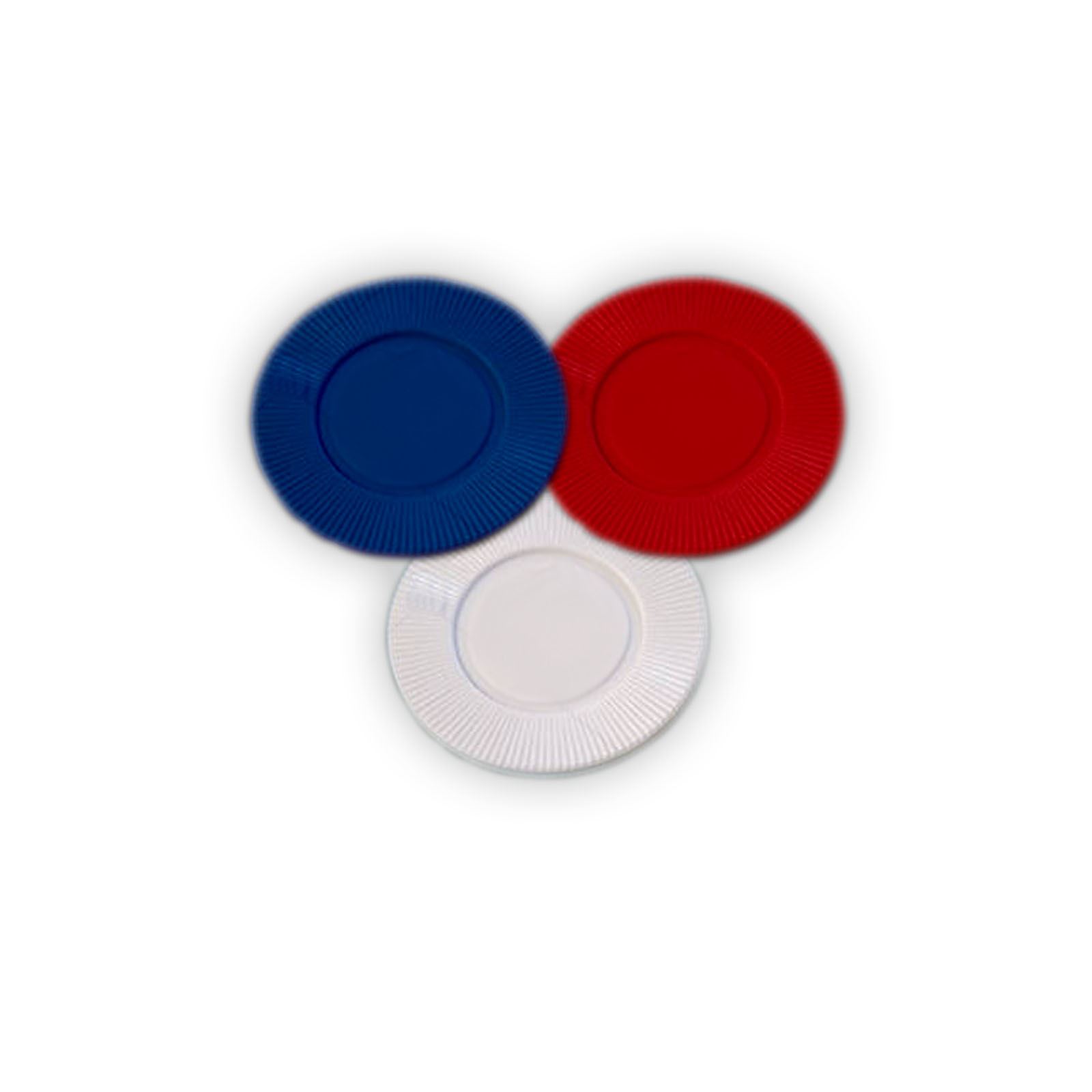 150 Basic Plain Red White Blue Casino Poker Chip Set Night Party
