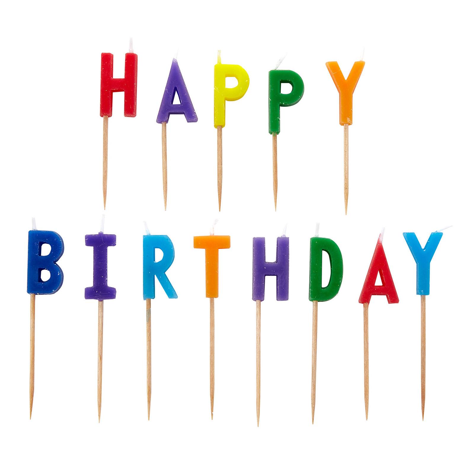 Joyeux Anniversaire Arc En Ciel Gateau Lettre Candles Set Pour Adultes Kids Deco Ebay