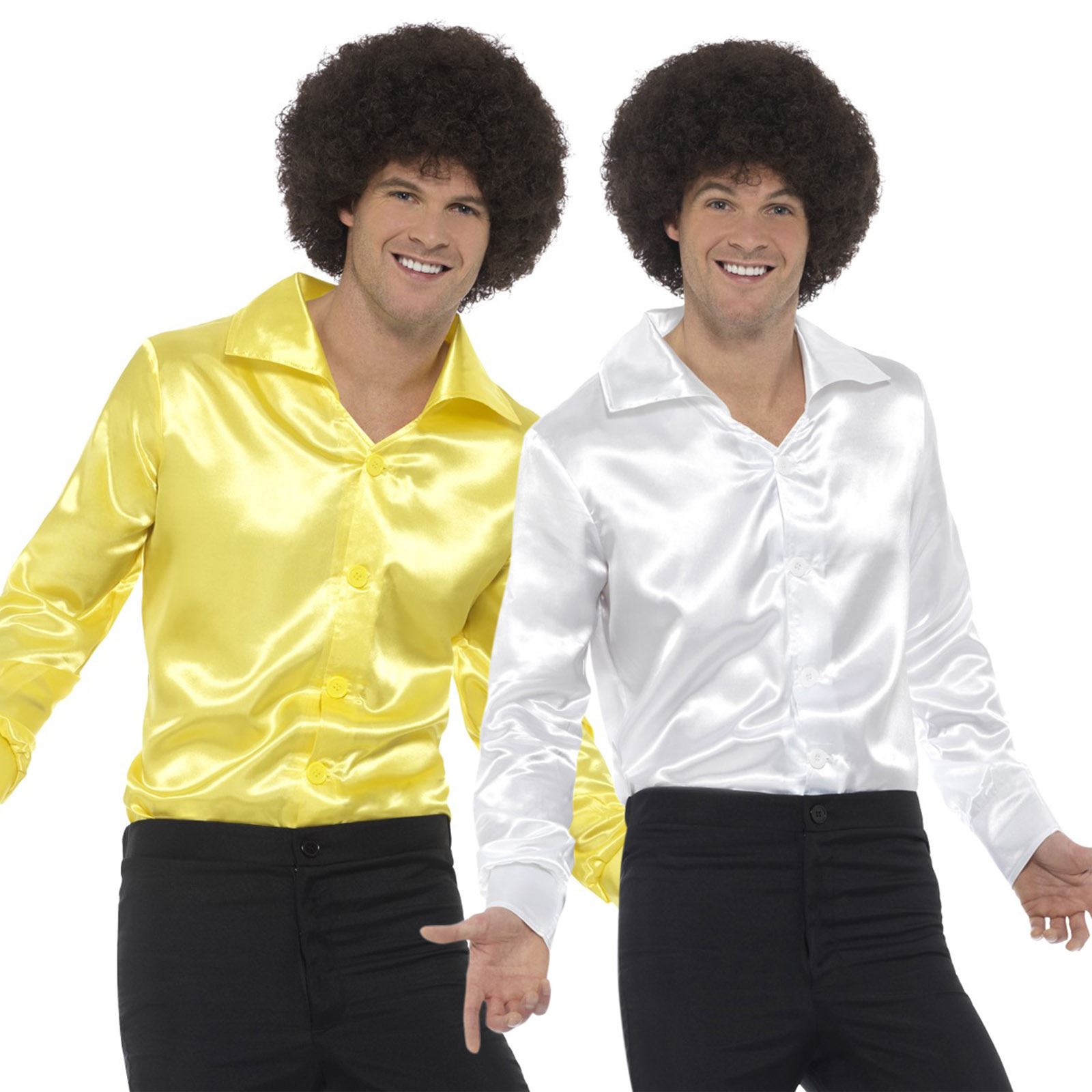Adulto Lujo Hombre 60s 1970's Disco Fiebre Sedoso Bailarina Lujo Para Adultos Para Hombre De Los 60 1970's Disco Fever