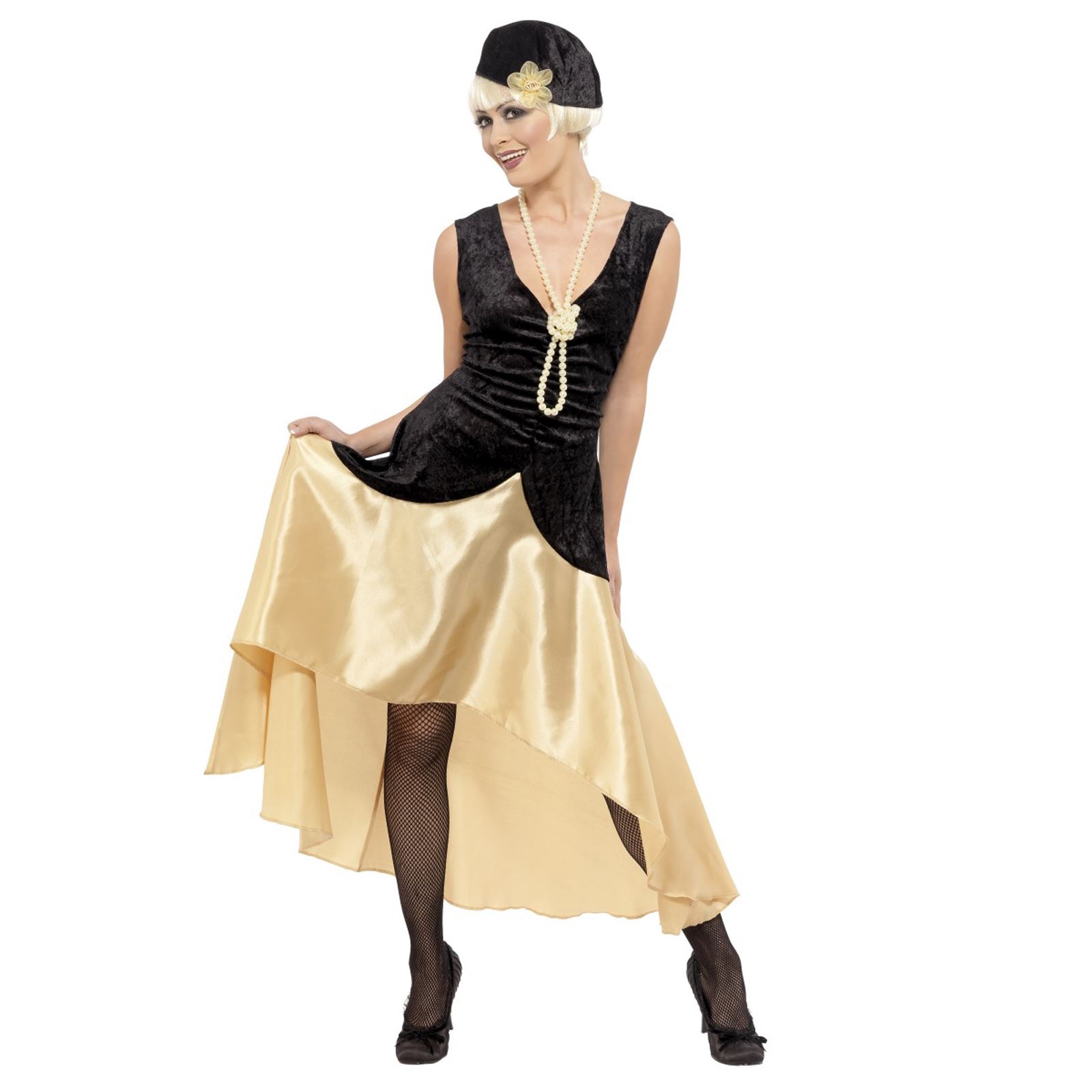 Nero Charleston Flapper Costume Ragazze Bambini 20s 1920s Gatsby Costume