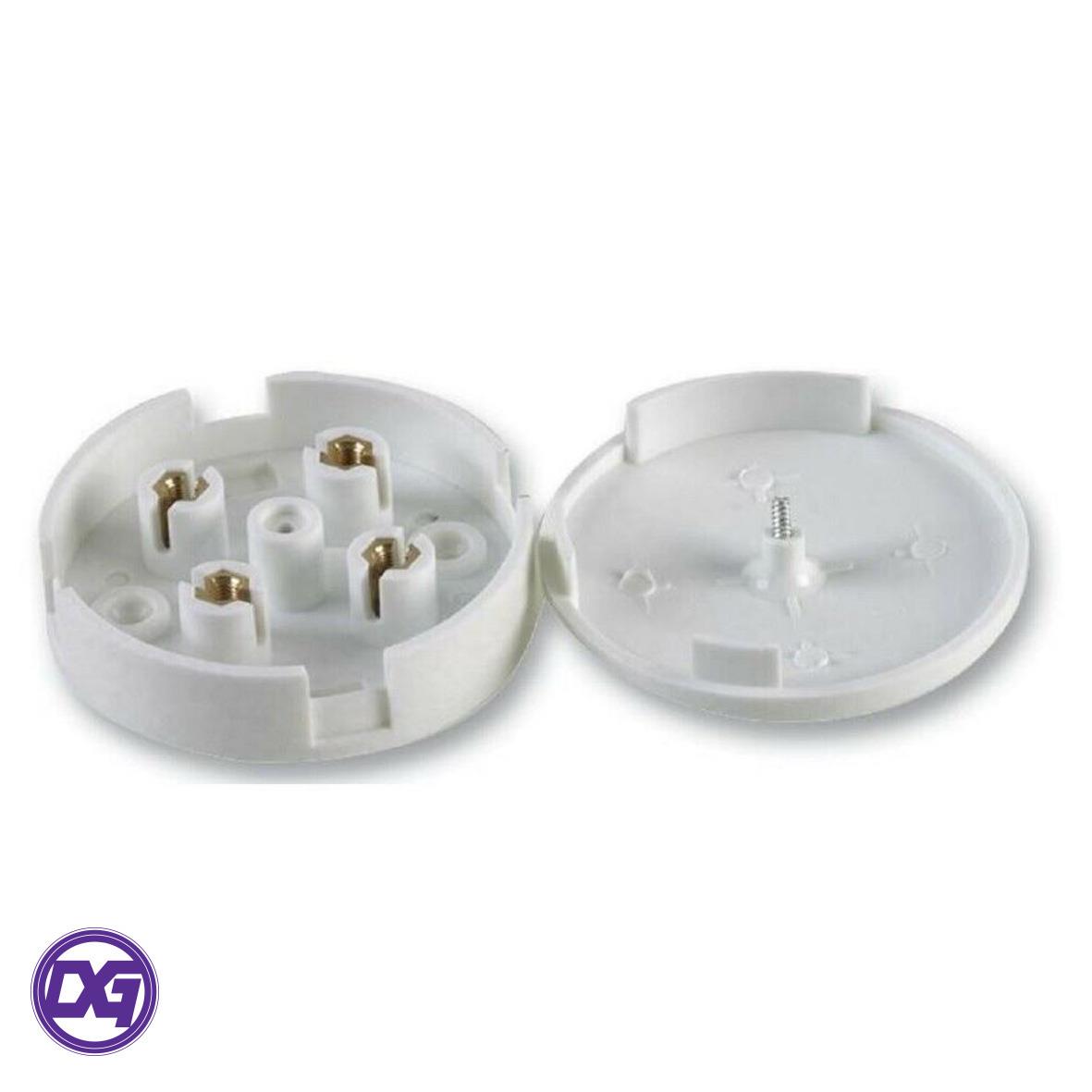 5A Amp Junction Box Mains UK Electrical 4 Terminal White Connector