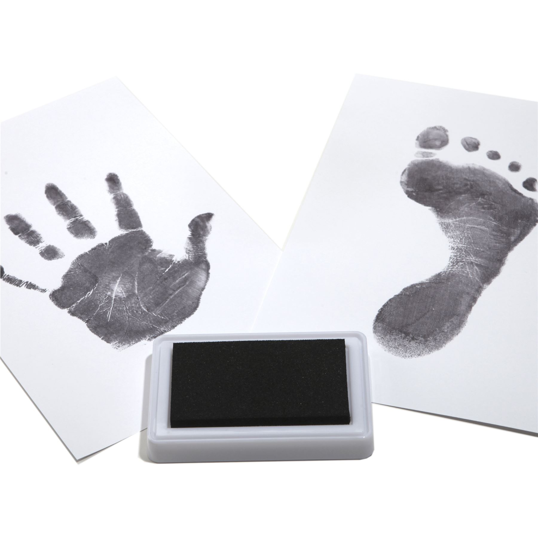 BABY SAFE Ink Pad Hand & Foot Prints Reuseable BLACK 5060304161406 eBay