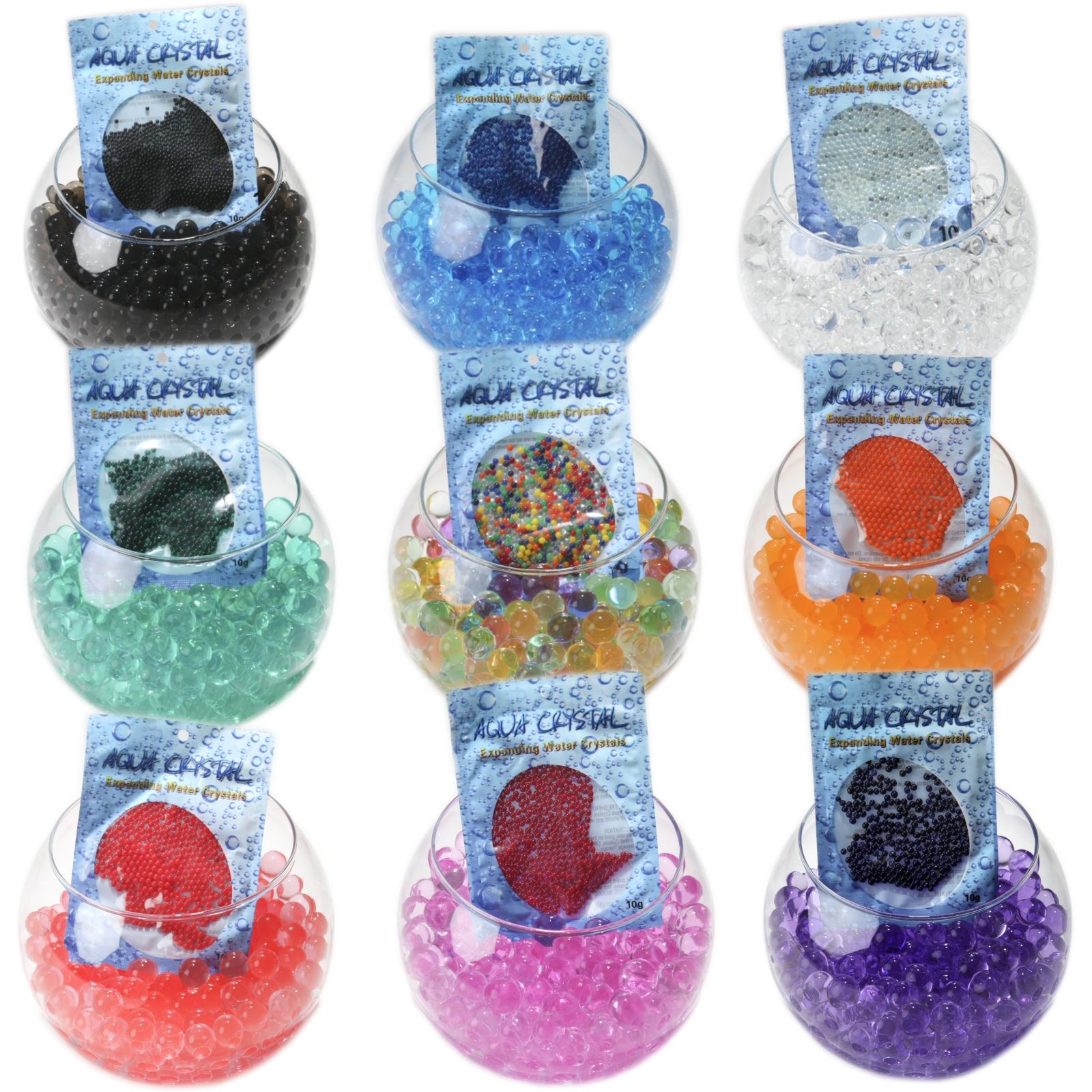 AQUA CRYSTAL® Expanding Water Beads Bio Gel Ball Florist Centrepiece