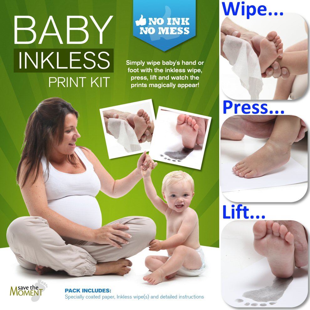Baby Tintenlose Touch Mess Tinte Fußabdruck /& Handabdruck Pad Sicher Ungif #hx
