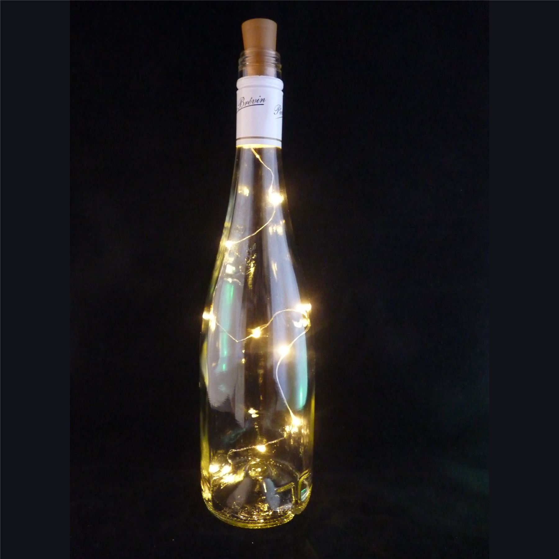 LED Cork with 10 Lights on a String Bottle Stopper, Lamp, Light