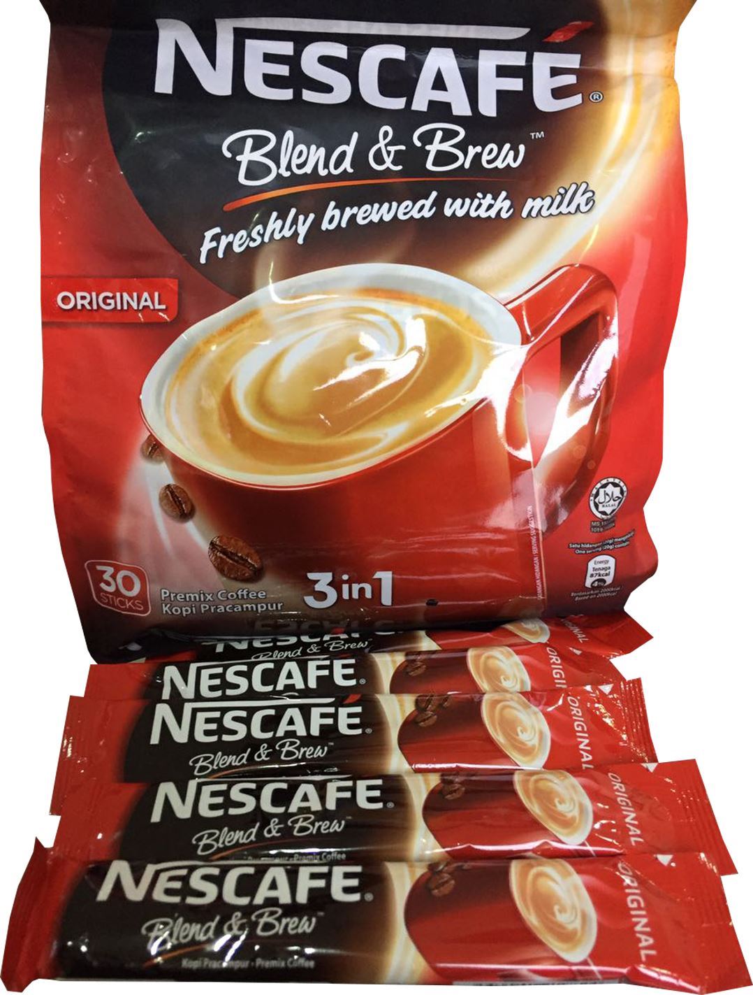 NESCAFE 3 in 1 Blend & Brew Instant Coffee (Select Flavor and Pack