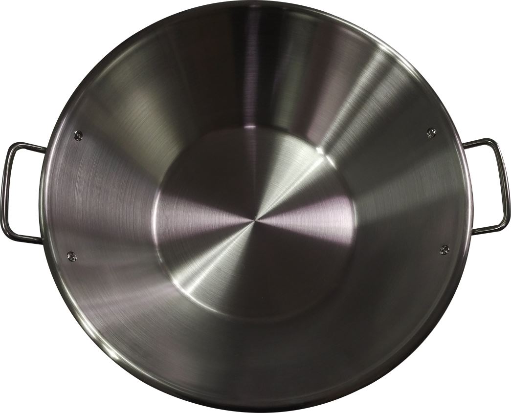 M.D.S Cuisine Cookwares Large Cazo Stainless Steel 21" Caso Para Carnitas Gas Heavy Duty Wok Acero Inoxidable