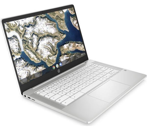 HP 14a 14" Chromebook - Intel Pentium Silver, White - REFURBISHED GRADE