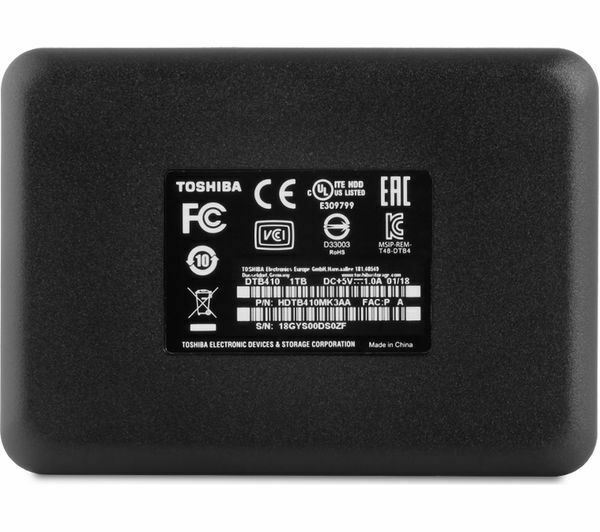 TOSHIBA Canvio Basics Portable Hard Drive 1 TB, Black Currys