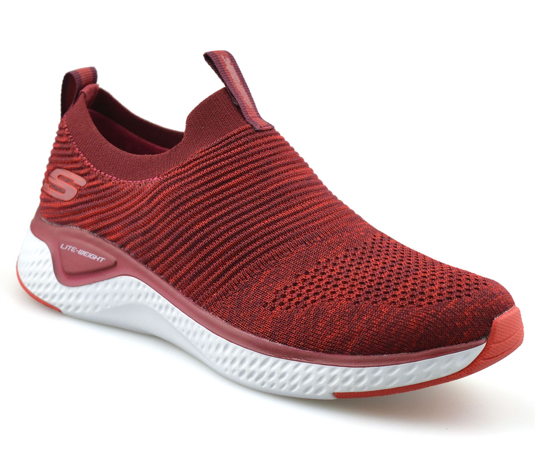 skechers memory foam womens red