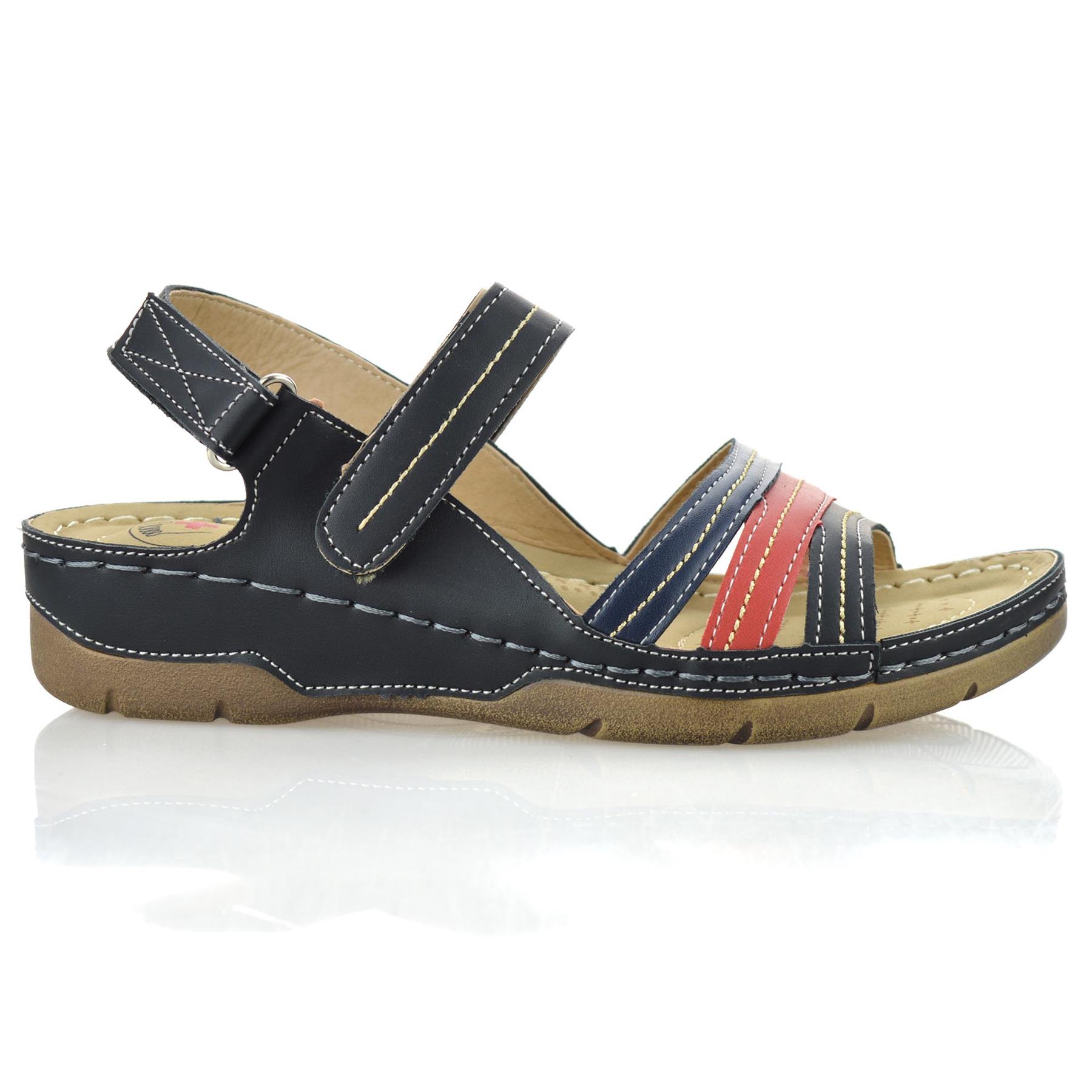 Damas Mujeres Tacón Medio Cuña Espuma con Memoria Verano Caminar Sandalias Mules Zapatos Talla - Imagen 14 de 33