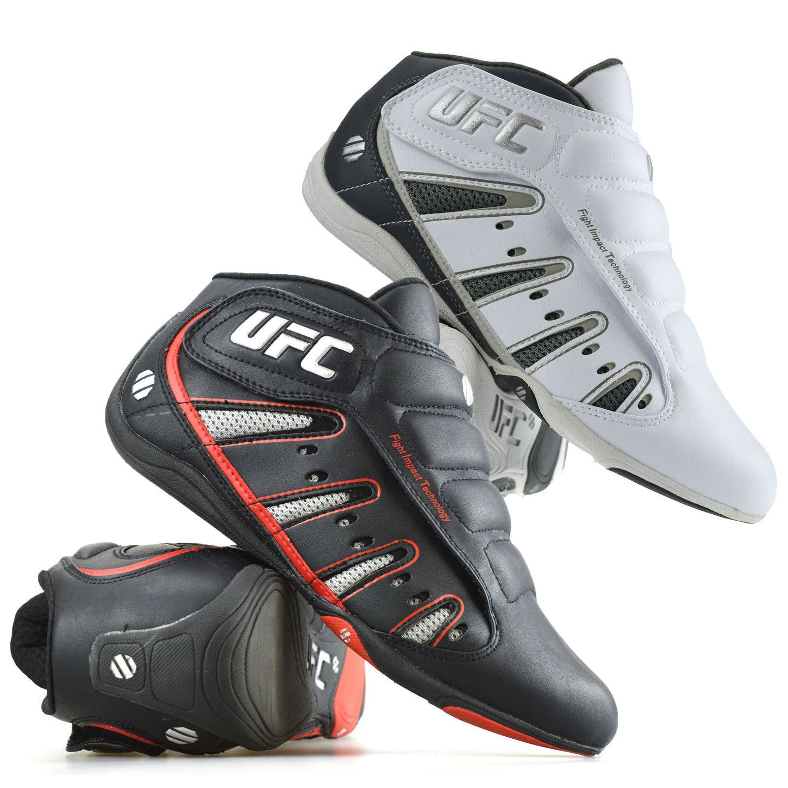 Mens UFC MMA Mid Hi Top Boxing Gym Sports Lace Up Trainers Boys Boots