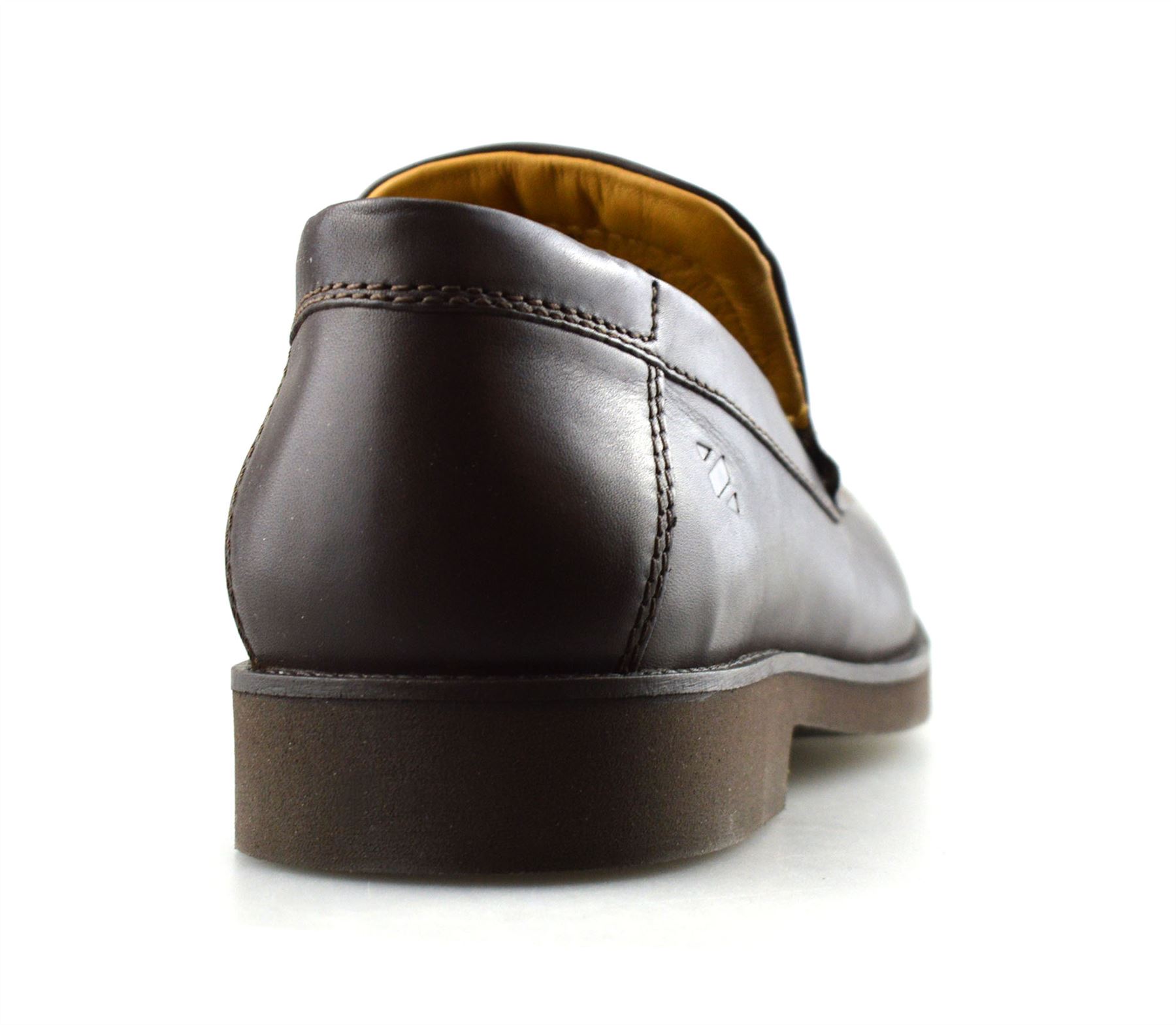 Mens New Leather Smart Casual Walking Loafers Slip On Moccasin Work