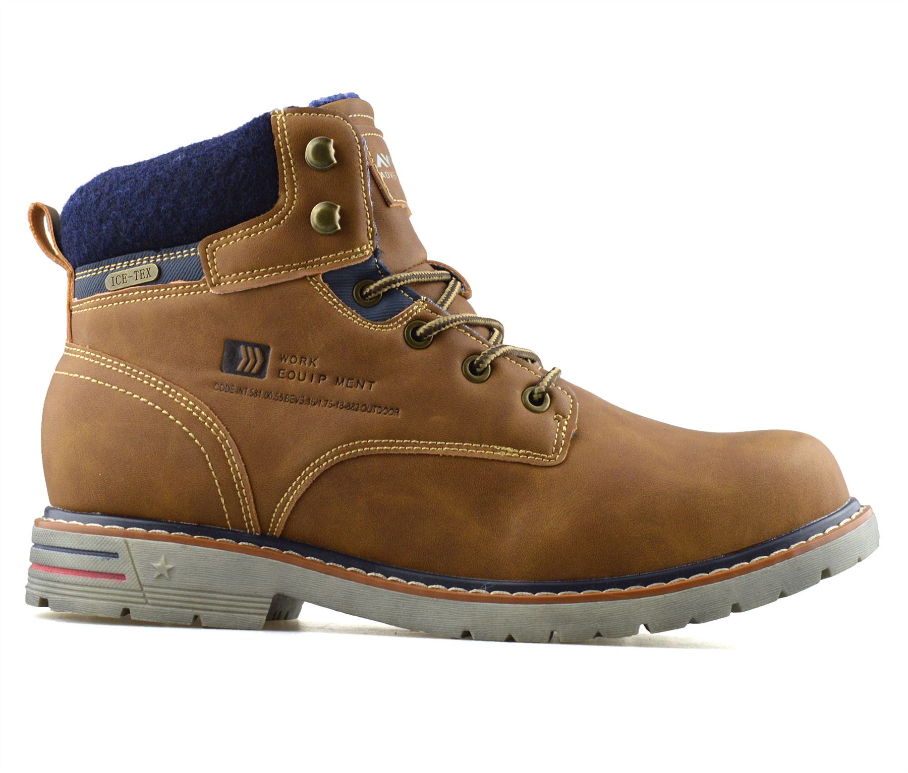 mens zip walking boots