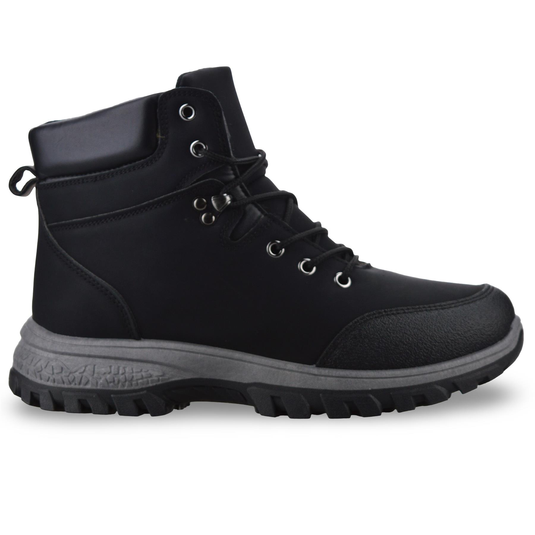 Scarpe da ginnastica uomo passeggio escursionismo casual pelliccia calda nuovi stivaletti stringati misura - Foto 14 di 25