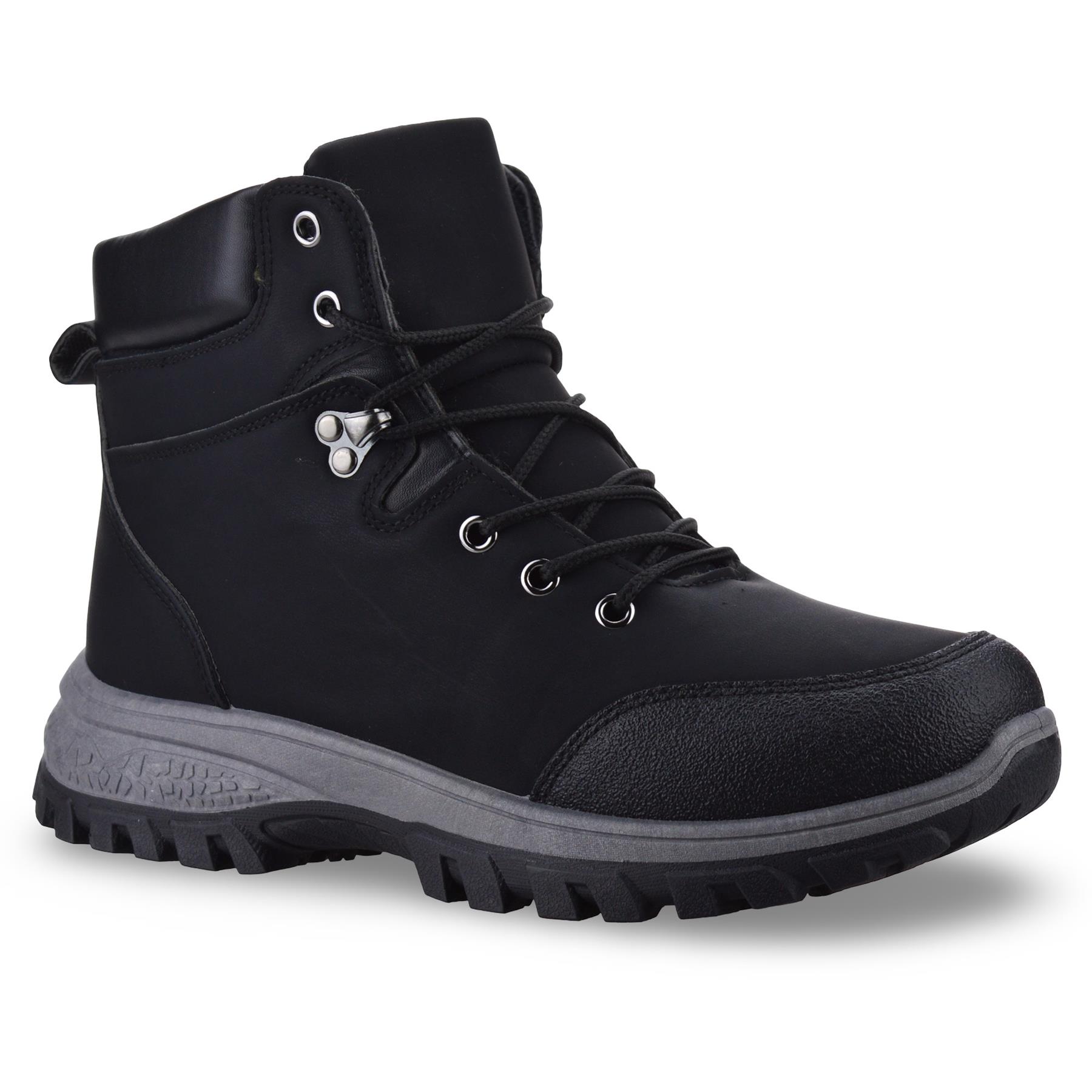 Scarpe da ginnastica uomo passeggio escursionismo casual pelliccia calda nuovi stivaletti stringati misura - Foto 13 di 25