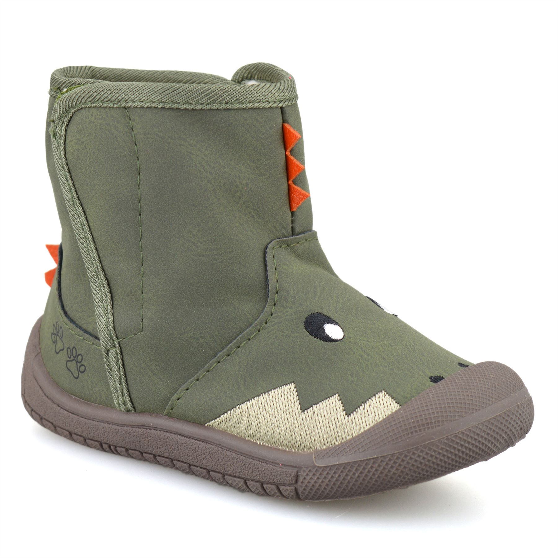 Boys Girls Infants Warm Fur Winter Walking Touch Strap Ankle Boots Shoes Size - Picture 12 of 25