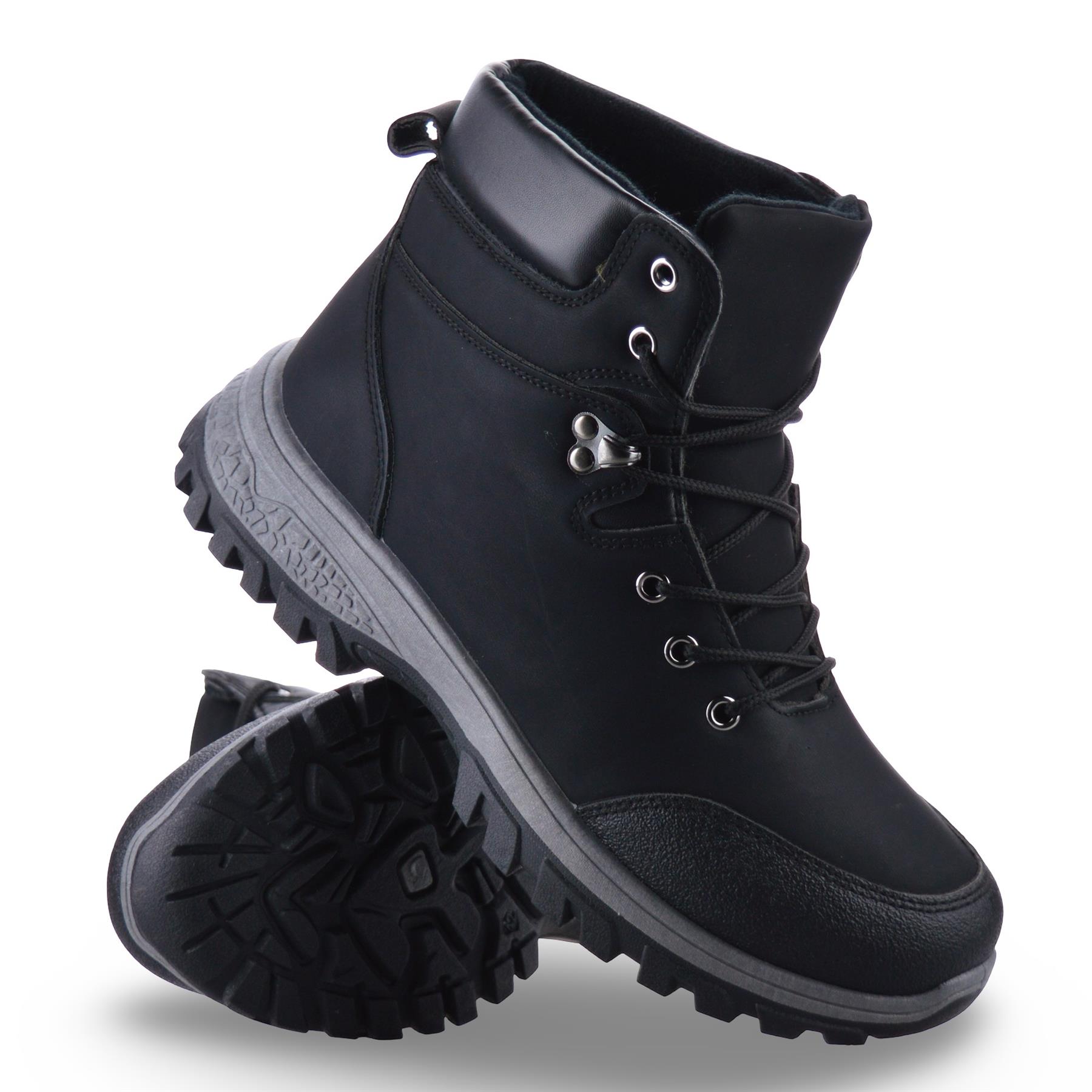 Scarpe da ginnastica uomo passeggio escursionismo casual pelliccia calda nuovi stivaletti stringati misura - Foto 12 di 25