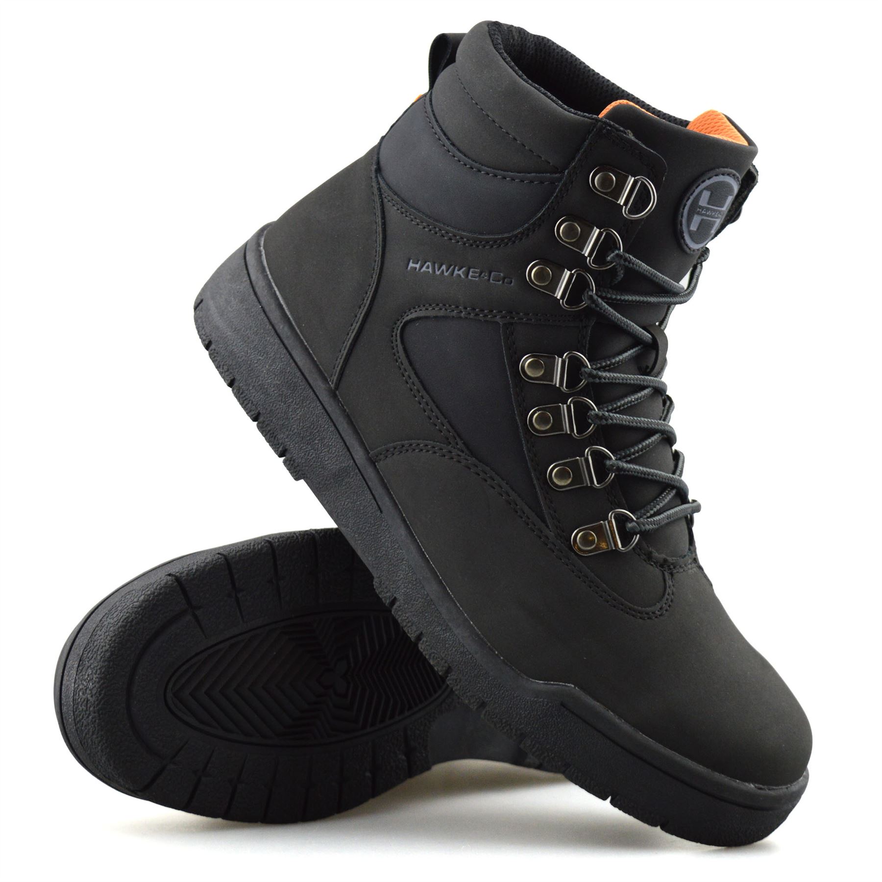 Mens Walking Hiking Memory Foam Casual Lace Up Ankle Boots Trainers