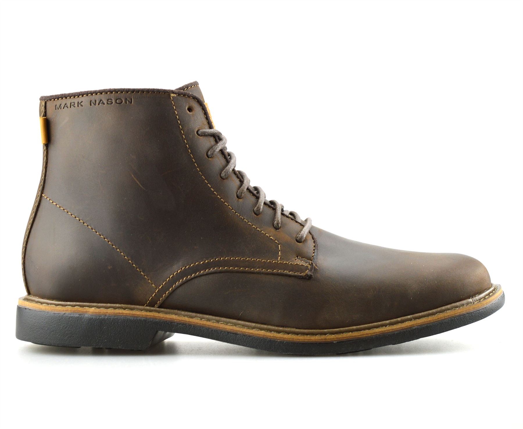 Mens Skechers Memory Foam Leather Combat Zip Up Military Ankle Boots