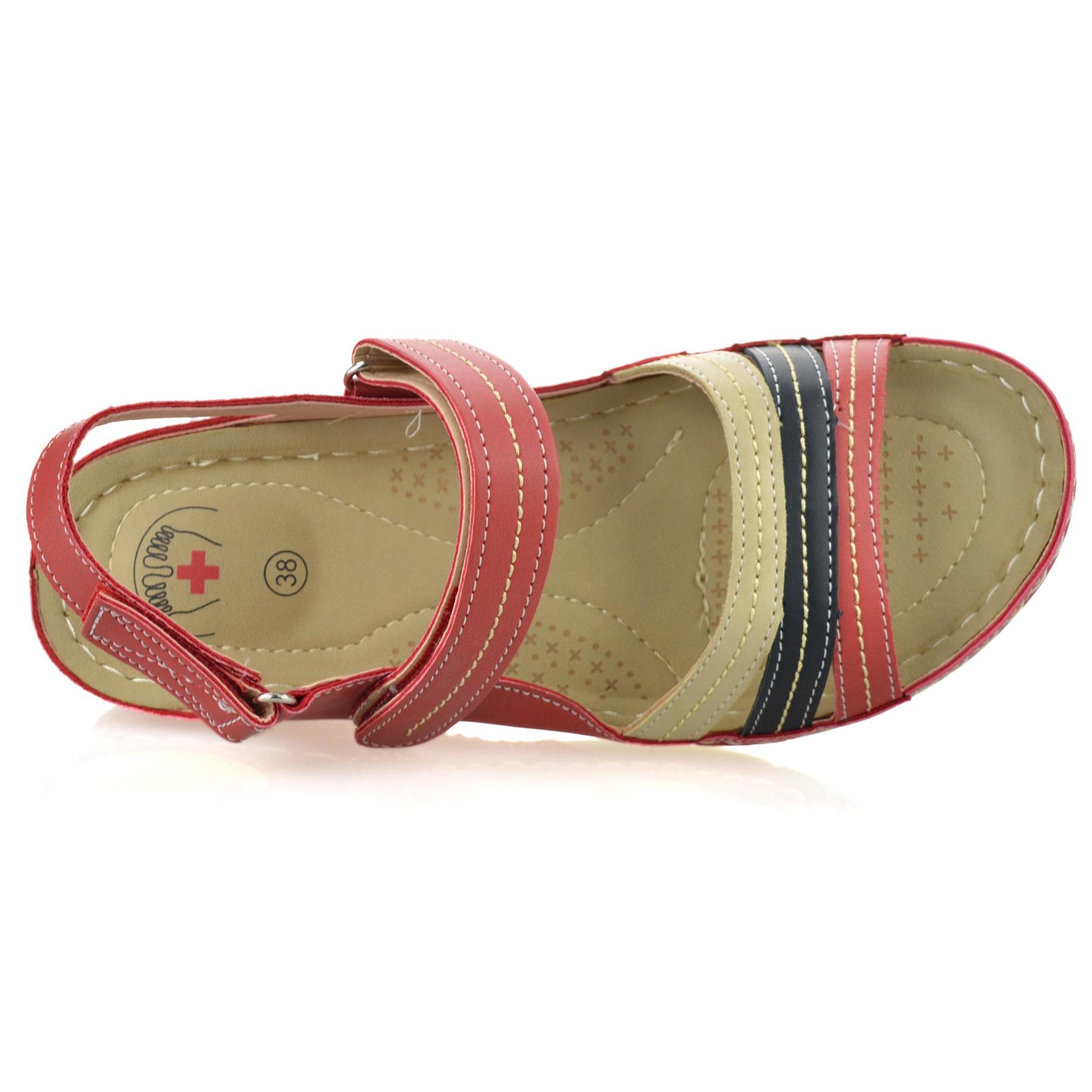 Damas Mujeres Tacón Medio Cuña Espuma con Memoria Verano Caminar Sandalias Mules Zapatos Talla - Imagen 25 de 33