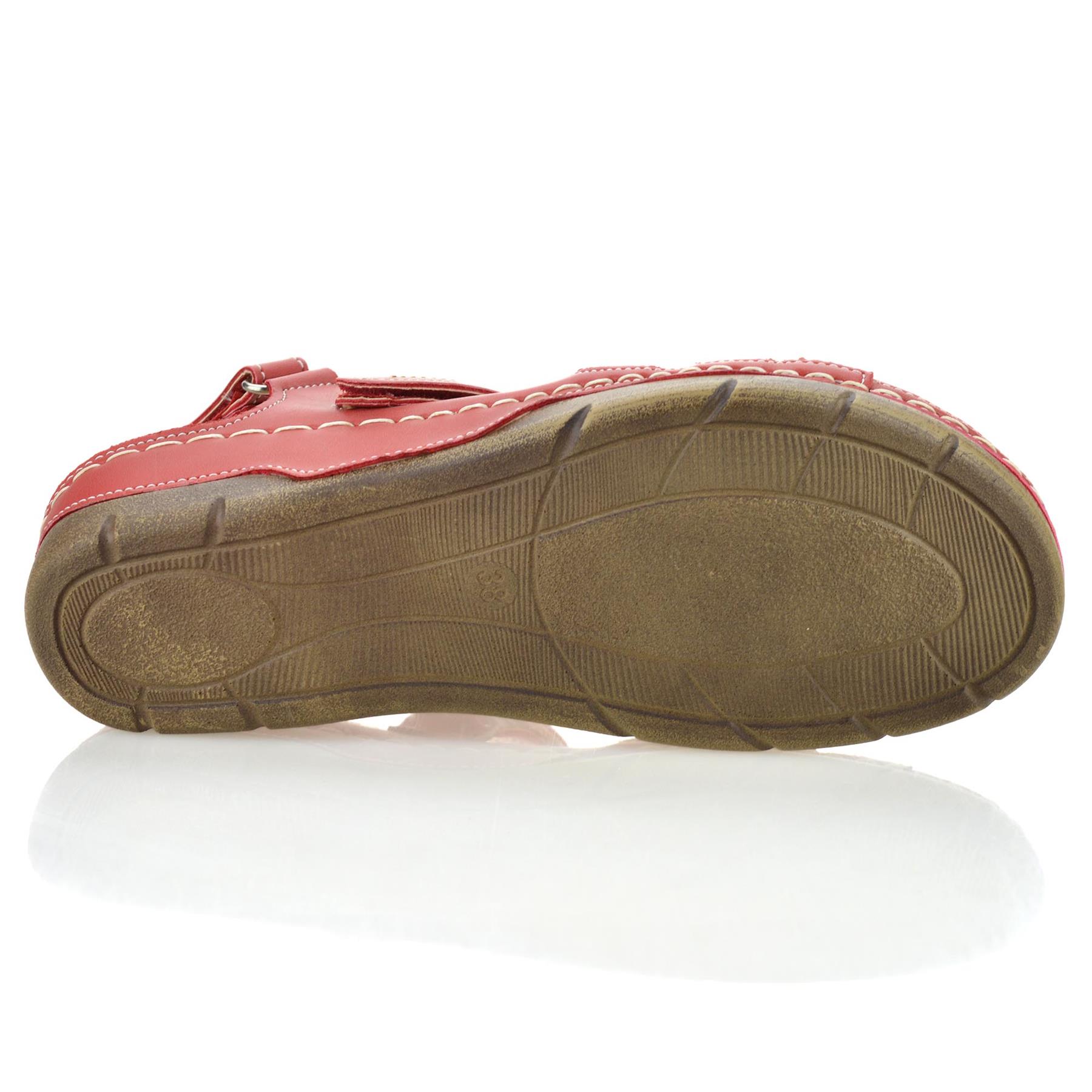 Damas Mujeres Tacón Medio Cuña Espuma con Memoria Verano Caminar Sandalias Mules Zapatos Talla - Imagen 24 de 33