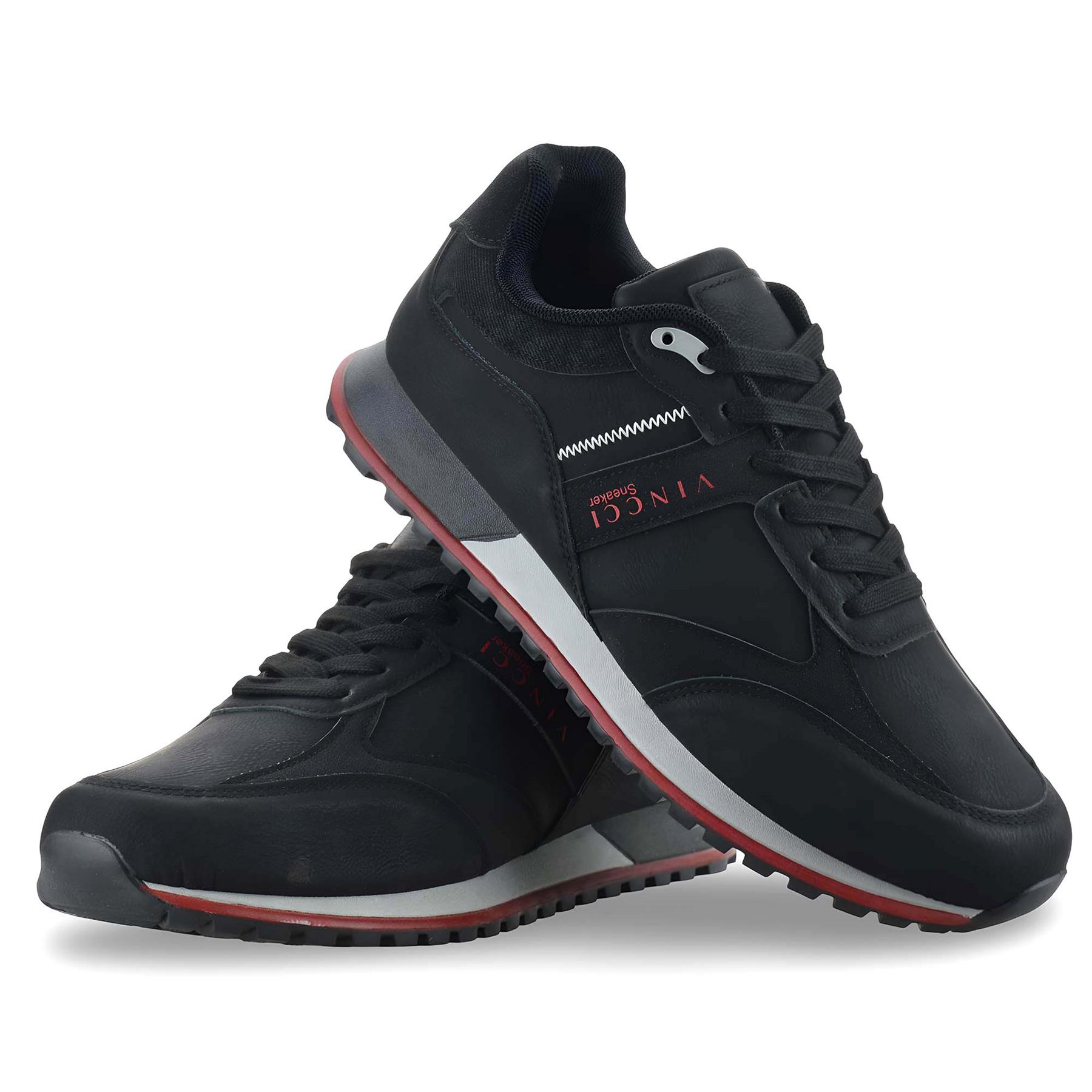 Scarpe da ginnastica uomo eleganti casual stringate memory foam passeggio sport lavoro palestra misura - Foto 16 di 16