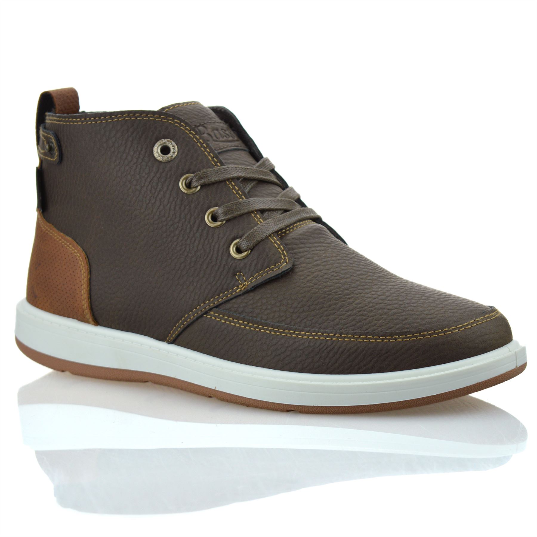 Mens Walking Hiking Memory Foam Casual Lace Up Ankle Boots Trainers Shoes Size