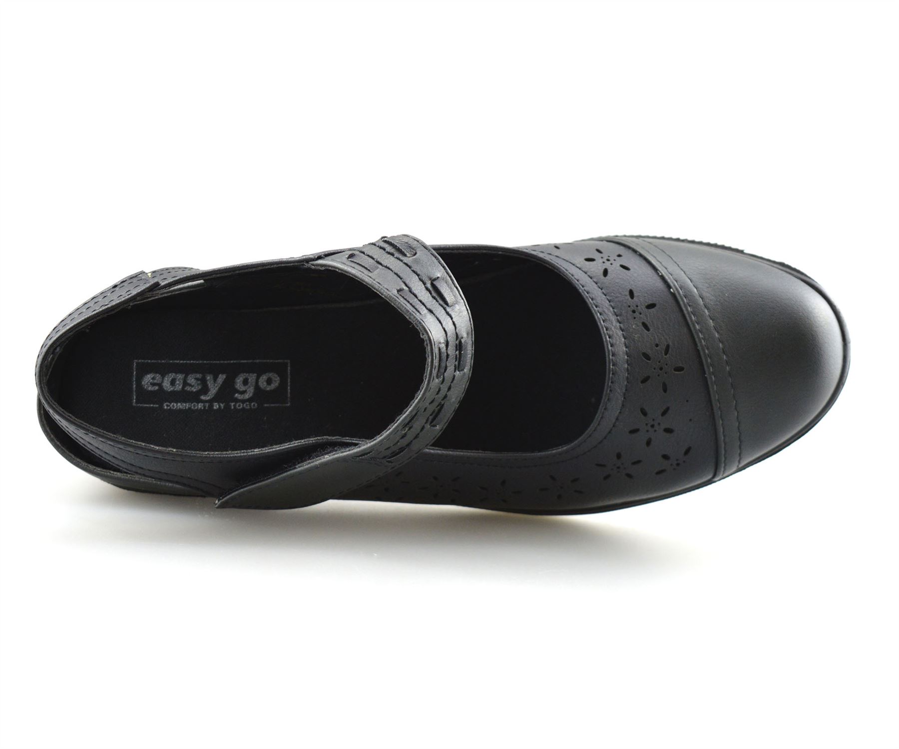 Ladies Womens Mid Heel Memory Foam Comfort Work Pumps Mary Jane Court Shoes Size | eBay