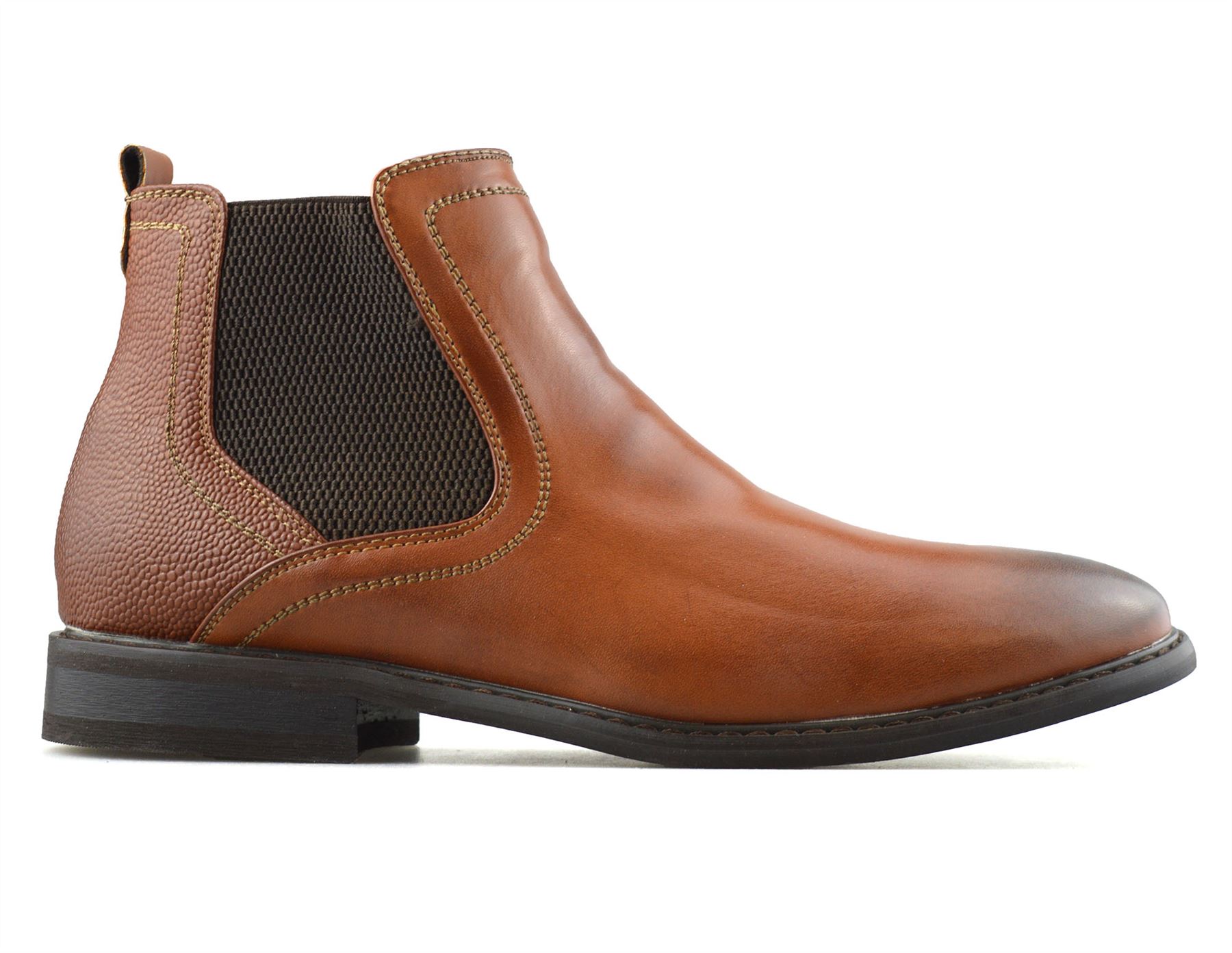 Mens New Chelsea Dealer Formal Casual Work Ankle Cowboy