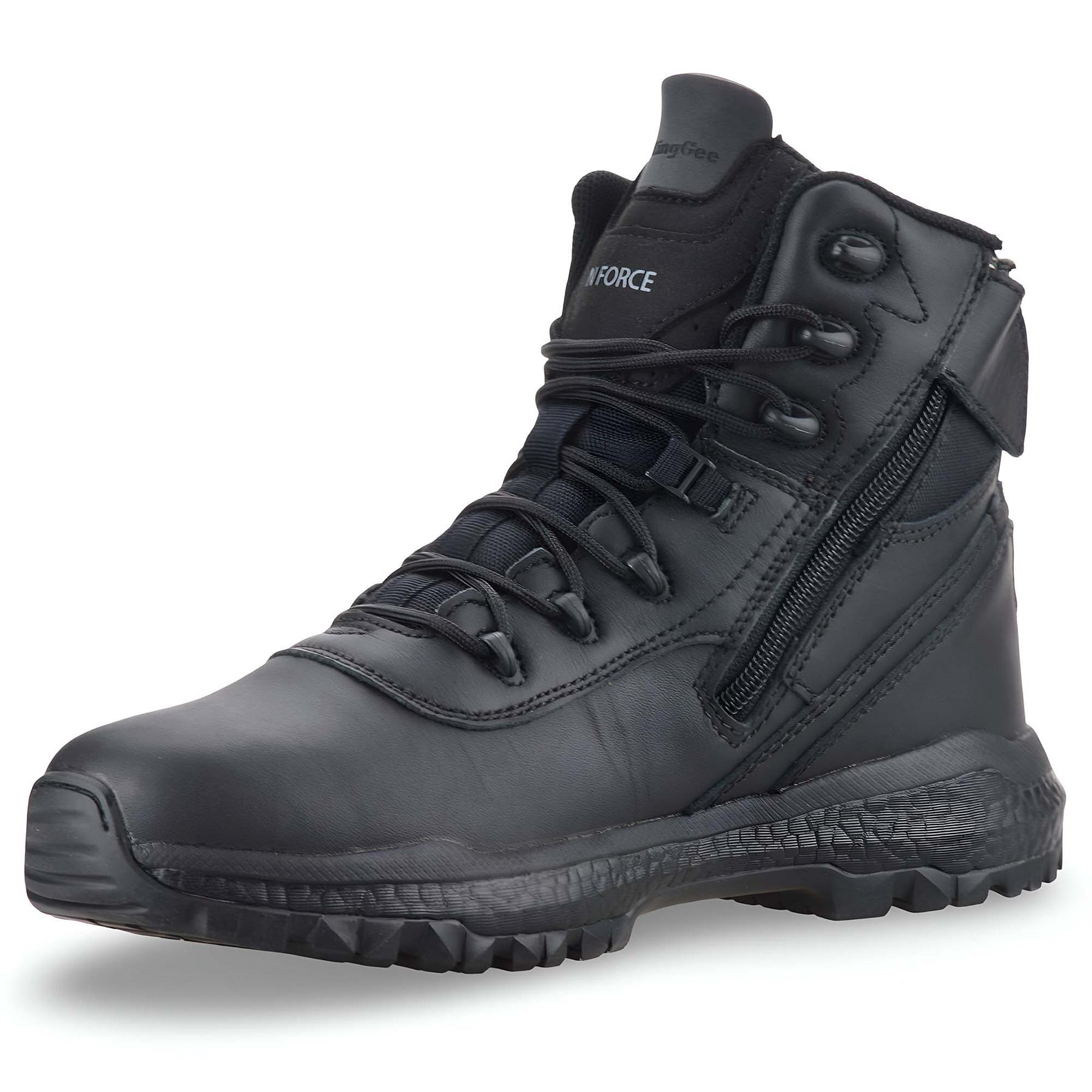 Damen Frauen Leder wasserdicht Reißverschluss Wandern Arbeit Stiefeletten Biker Stiefel Schuhe Größe - Bild 14 von 18