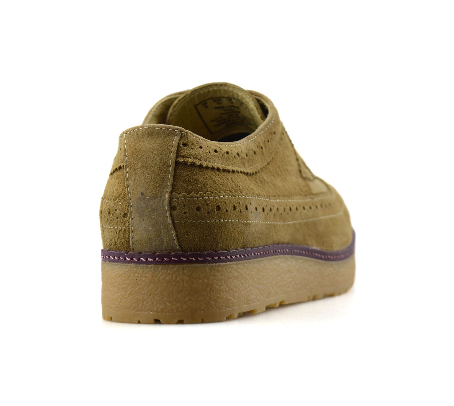 Mens Hush Puppies Leather Wide Fit Casual Smart Lace Up Oxford Brogue