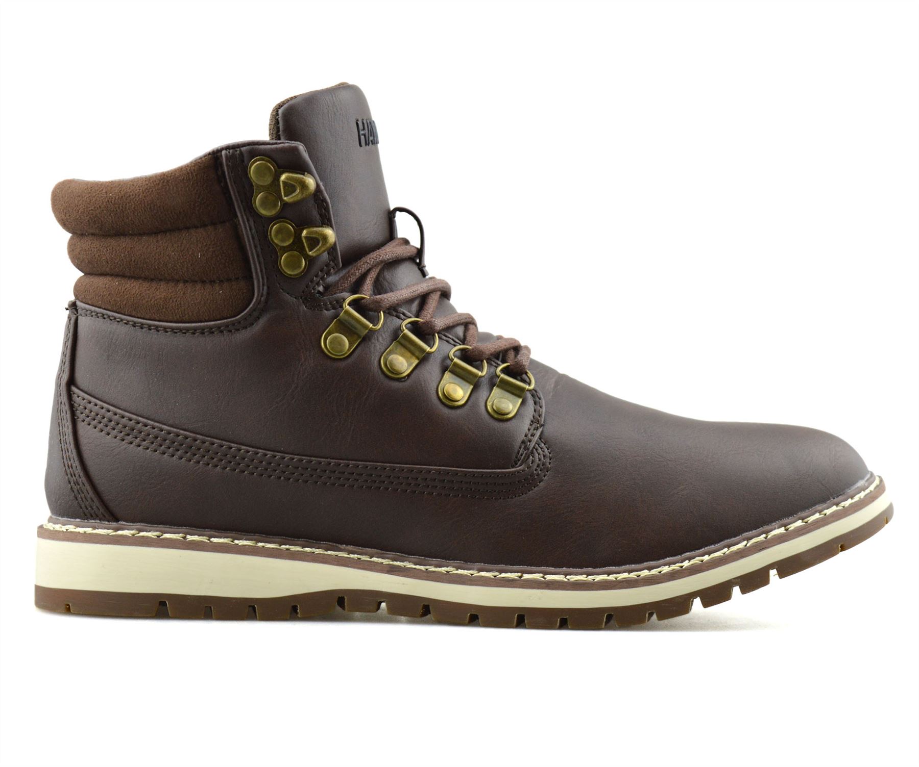 Mens Walking Hiking Casual Lace Up Memory Foam Ankle Boots Trainers