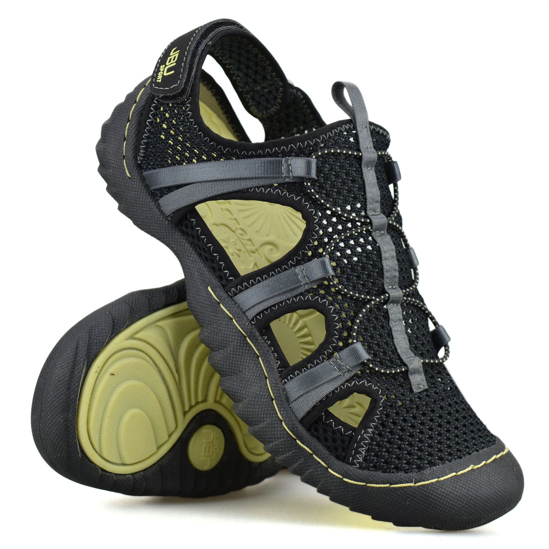 Sandalias sin cordones informales para mujer para caminar deportes espuma viscoelástica aventura zapatos talla - Imagen 28 de 28