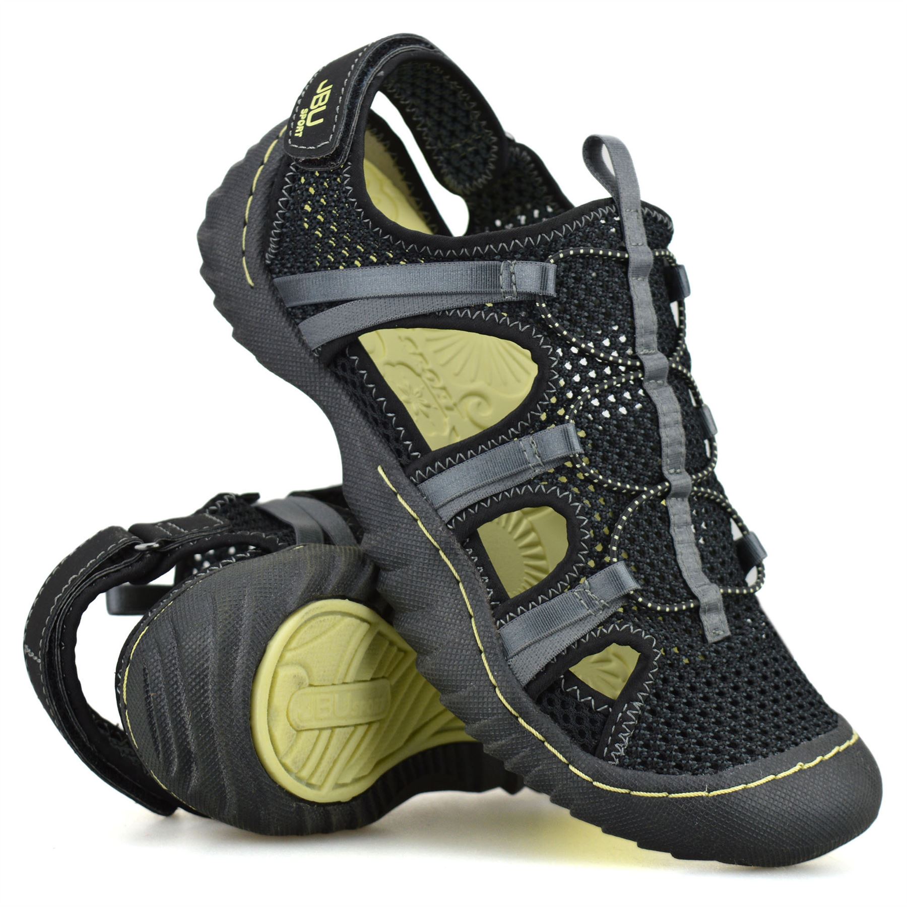 Sandalias sin cordones informales para mujer para caminar deportes espuma viscoelástica aventura zapatos talla - Imagen 21 de 28