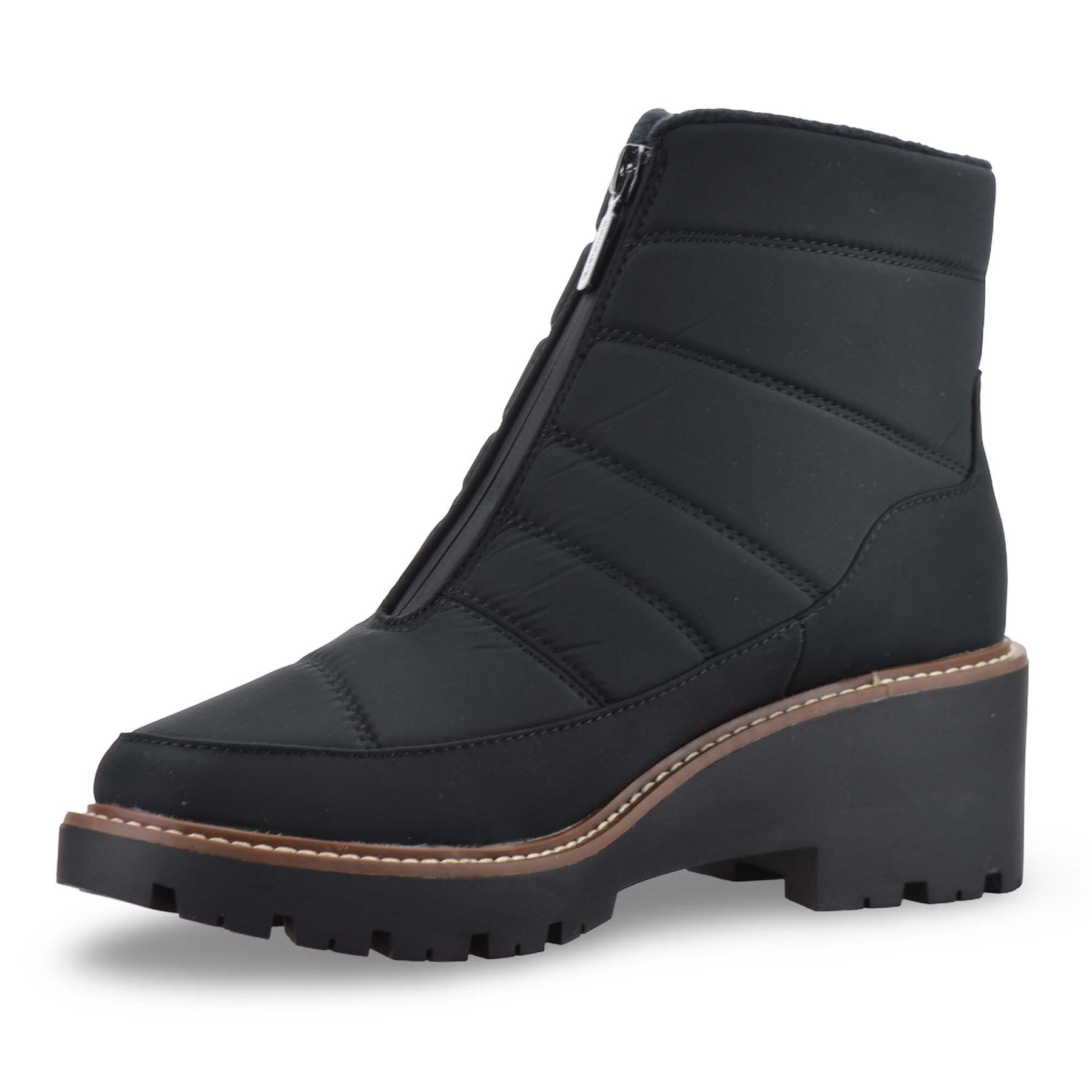 Scarpe stivaletti chelsea donna zip impermeabili invernali caldi biker misura - Foto 13 di 16