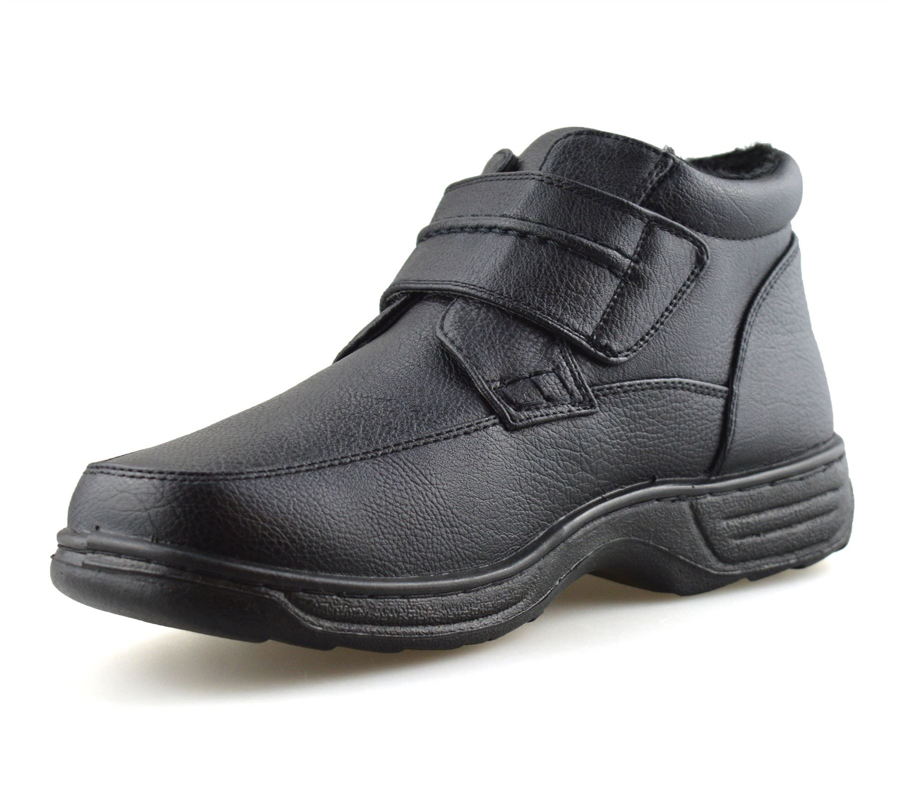 Mens Wide Fit Smart Formal Work Winter Fur Walking Ankle