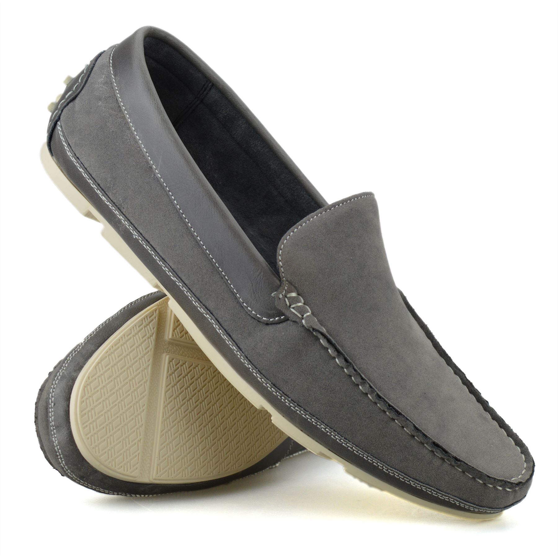 Mens Slip On Memory Foam Loafers Casual 