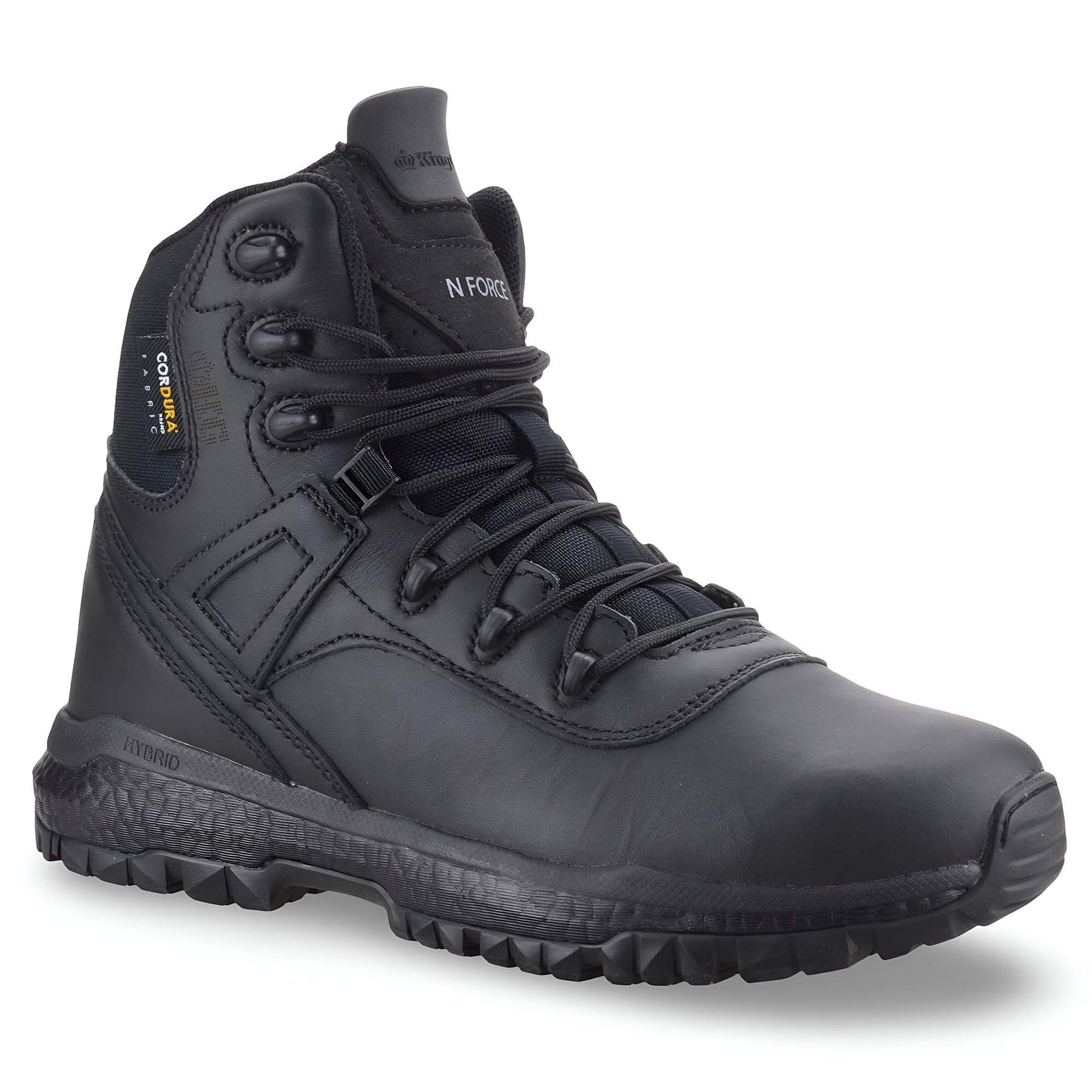 Damen Frauen Leder wasserdicht Reißverschluss Wandern Arbeit Stiefeletten Biker Stiefel Schuhe Größe - Bild 11 von 18