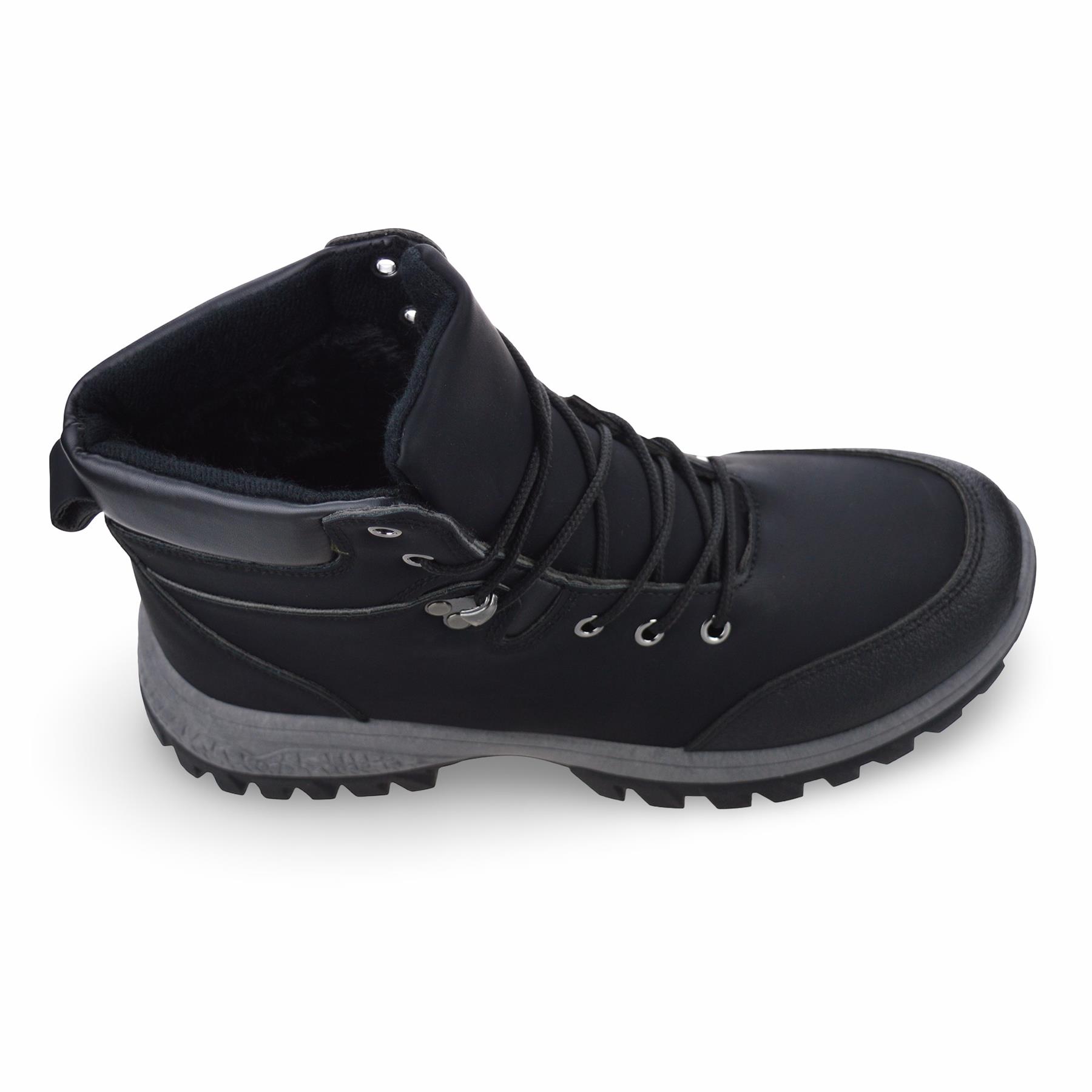 Scarpe da ginnastica uomo passeggio escursionismo casual pelliccia calda nuovi stivaletti stringati misura - Foto 17 di 25