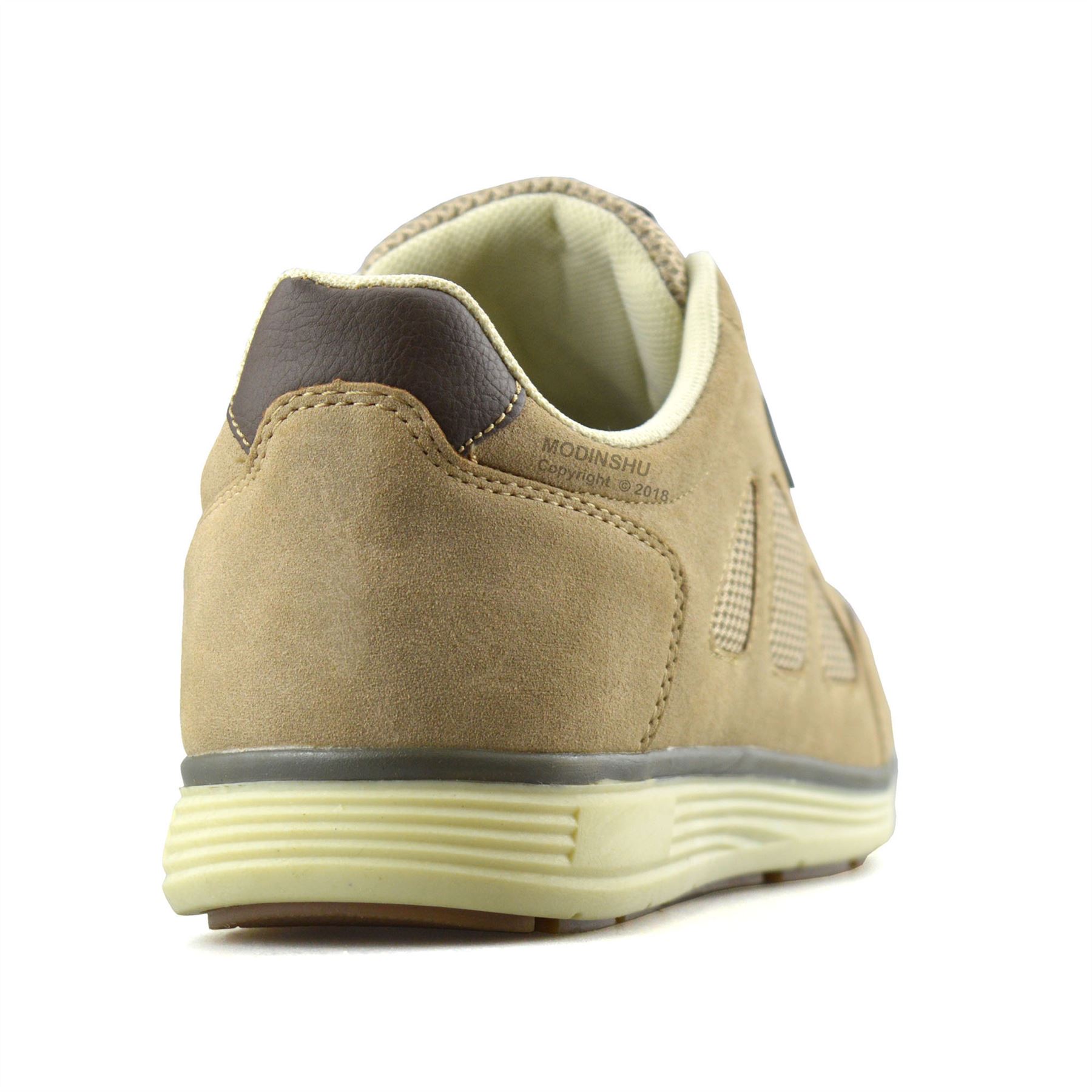 Mens New Casual Lace Up Faux Suede Walking Running Sports Trainers