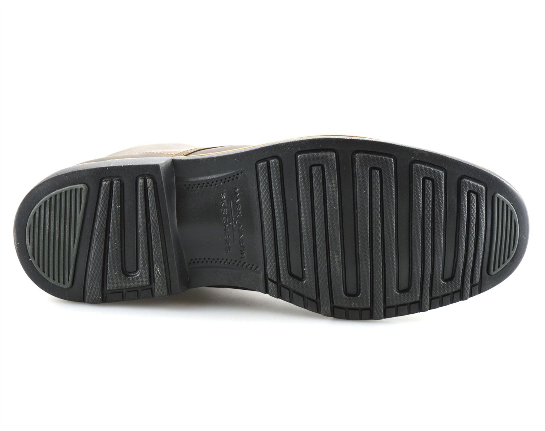 Mens Skechers Memory Foam Leather Combat Zip Up Military Ankle Boots