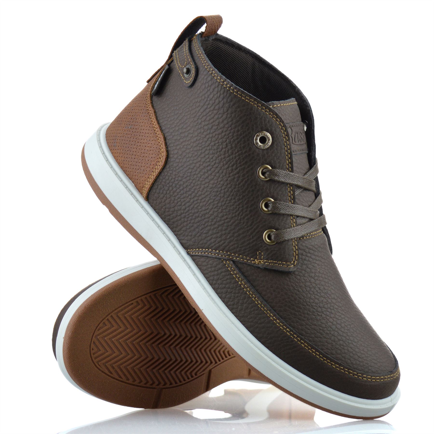 Mens Walking Hiking Memory Foam Casual Lace Up Ankle Boots Trainers Shoes Size
