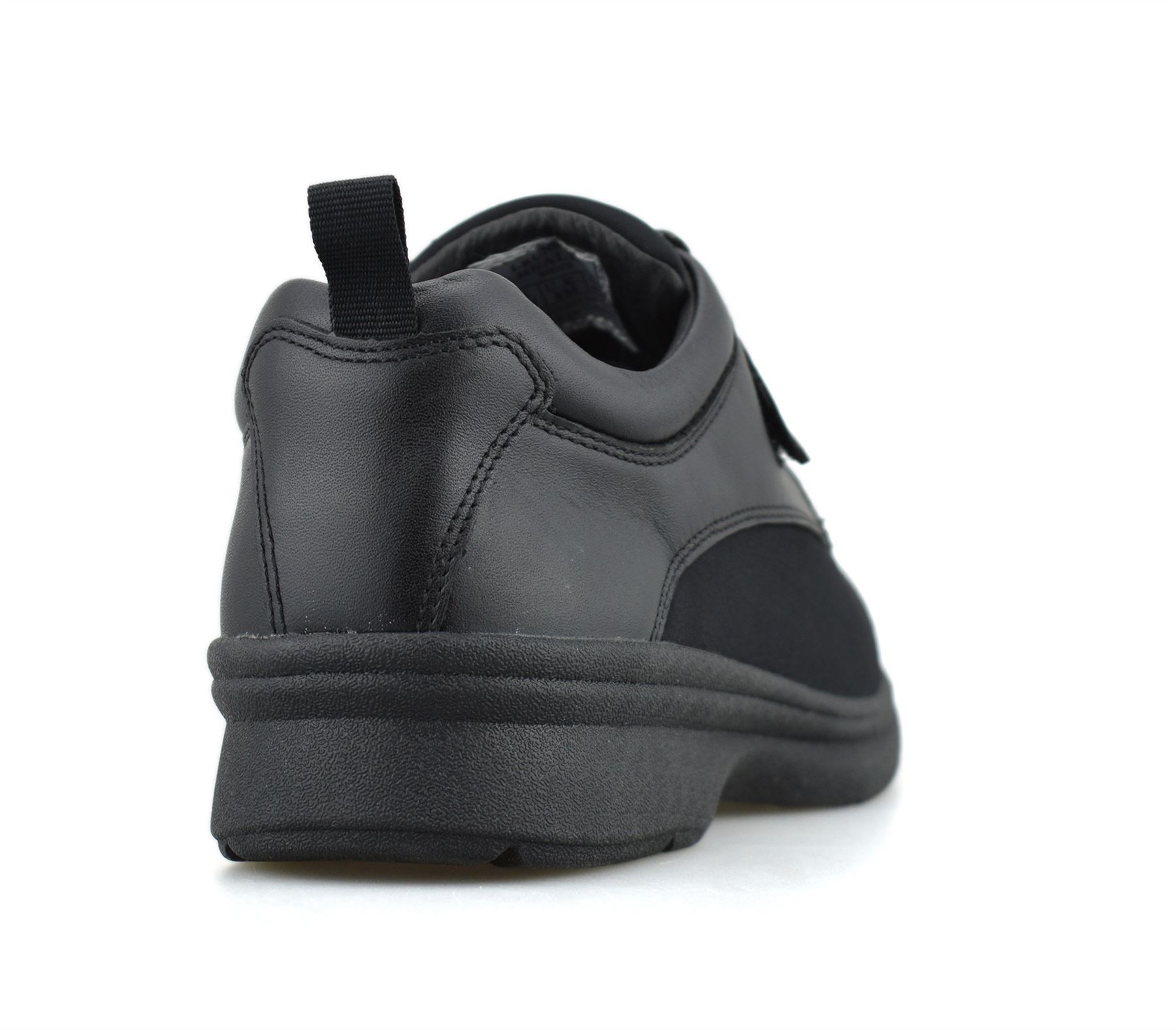 Mens Leather Wide Fit Memory Foam Casual Smart Walking Work Trainers Shoes Size