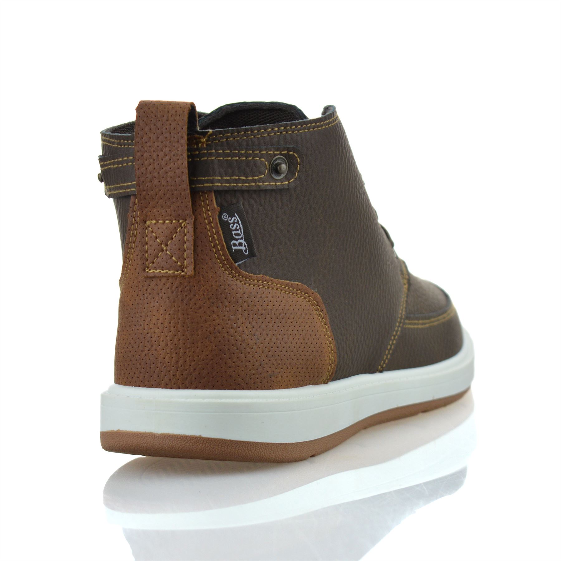 Mens Walking Hiking Memory Foam Casual Lace Up Ankle Boots Trainers Shoes Size