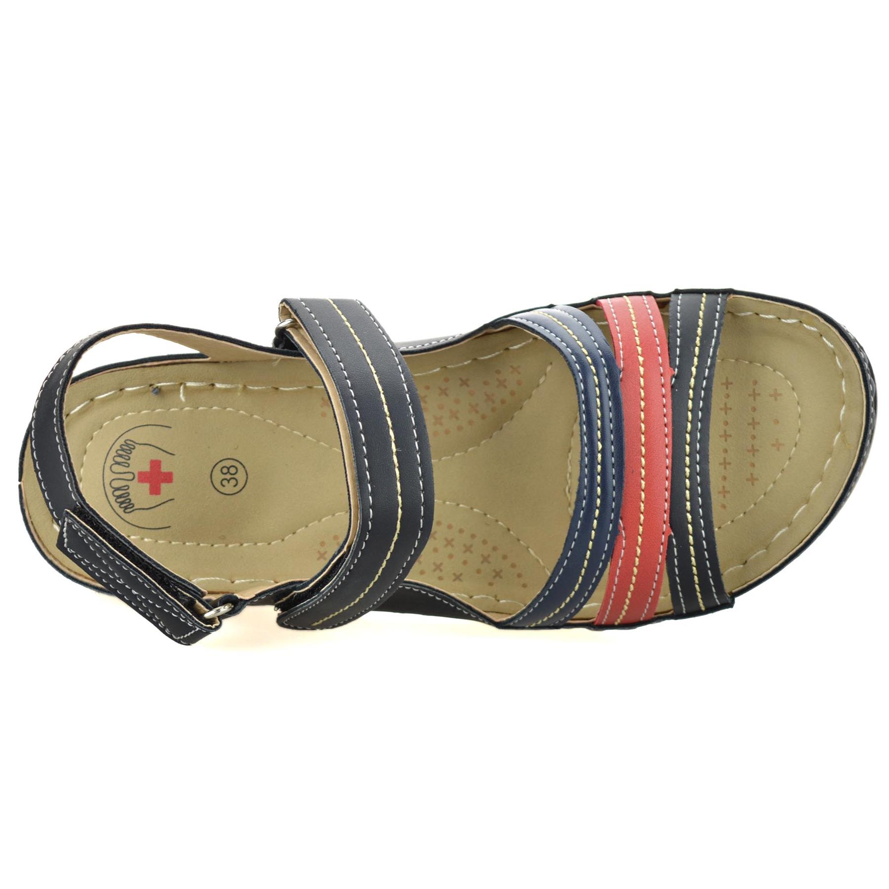 Damas Mujeres Tacón Medio Cuña Espuma con Memoria Verano Caminar Sandalias Mules Zapatos Talla - Imagen 18 de 33
