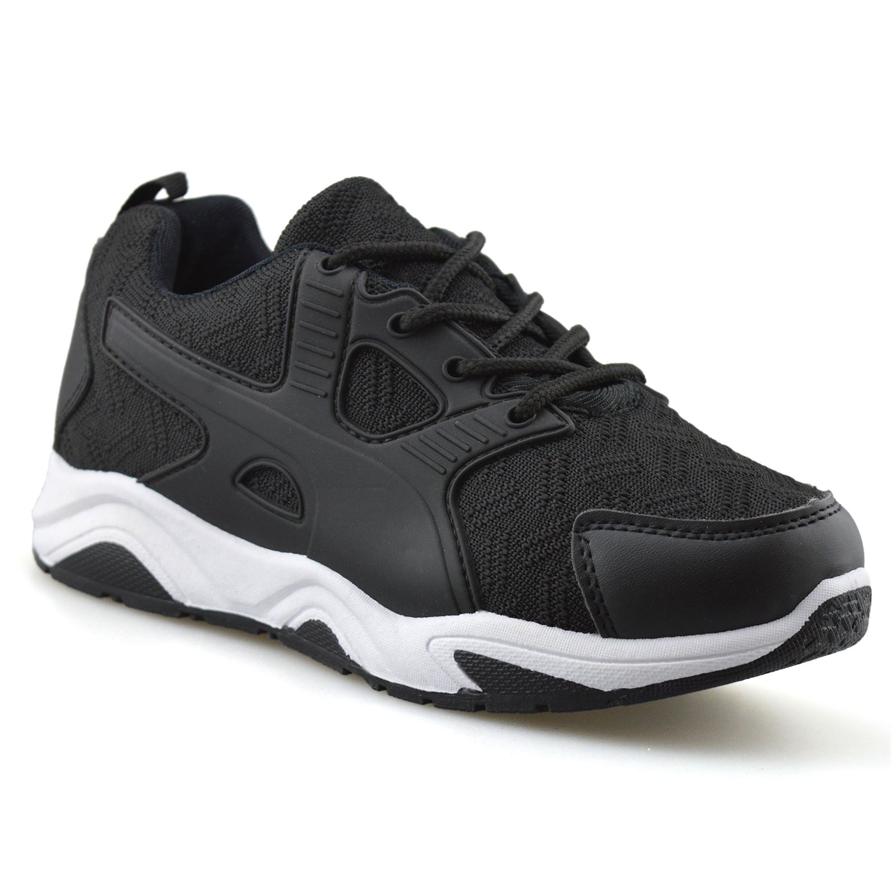 Boys Girls Kids Childrens Casual Lace Up School Sports Gym Trainers