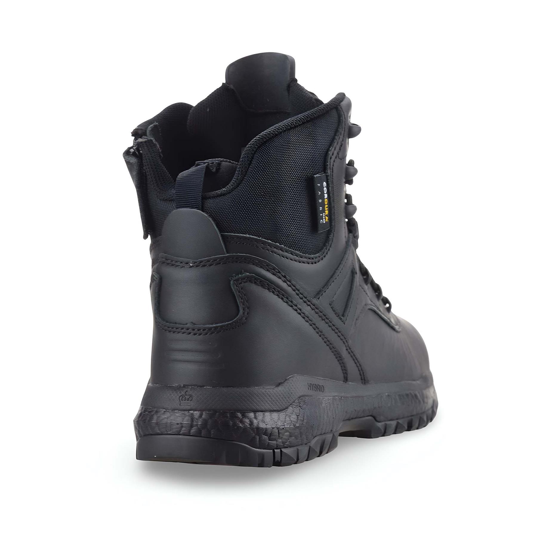 Damen Frauen Leder wasserdicht Reißverschluss Wandern Arbeit Stiefeletten Biker Stiefel Schuhe Größe - Bild 13 von 18